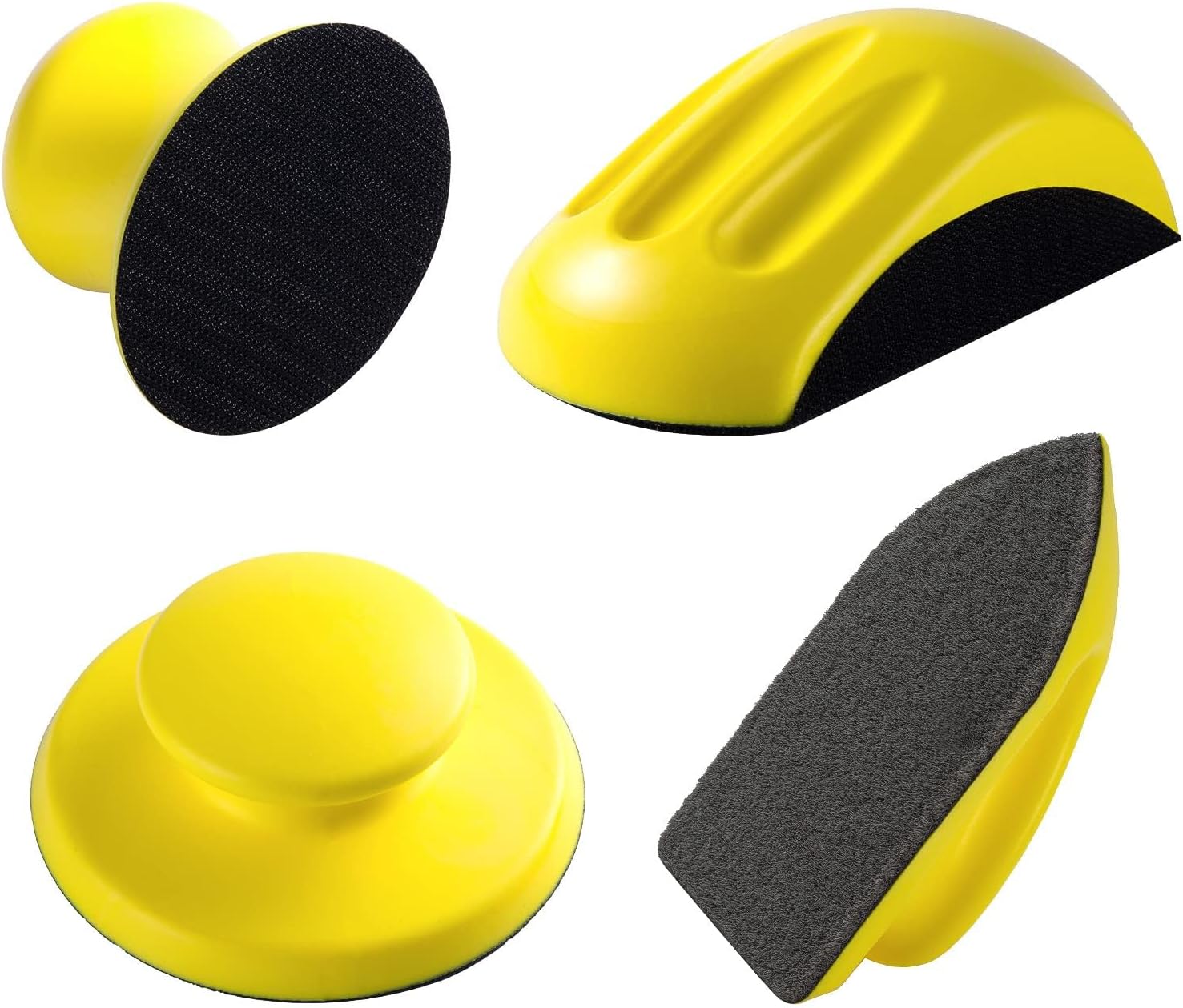 S SATC 15PCS Adjustable Radius Flexible Sanding Block with Hook & Loop Backing 70 x 400MM Longboard Hand Sander for Automobile Ship Wood Grinding with 80 120 180 240 320 Grit Mesh Sandpapers