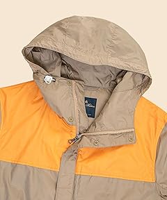 Nylon Water-Repellent Windbreaker: Beige 330001636