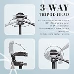 Apeocose 55" Phone Tripod for iPhone with Quick-Release Plate & 360 Degree Rotating Phone Mount Holder & Wireless Remote Shutter, Lightweight Tripod Stand for Cell Phone, Portable Travel Camera Tripod