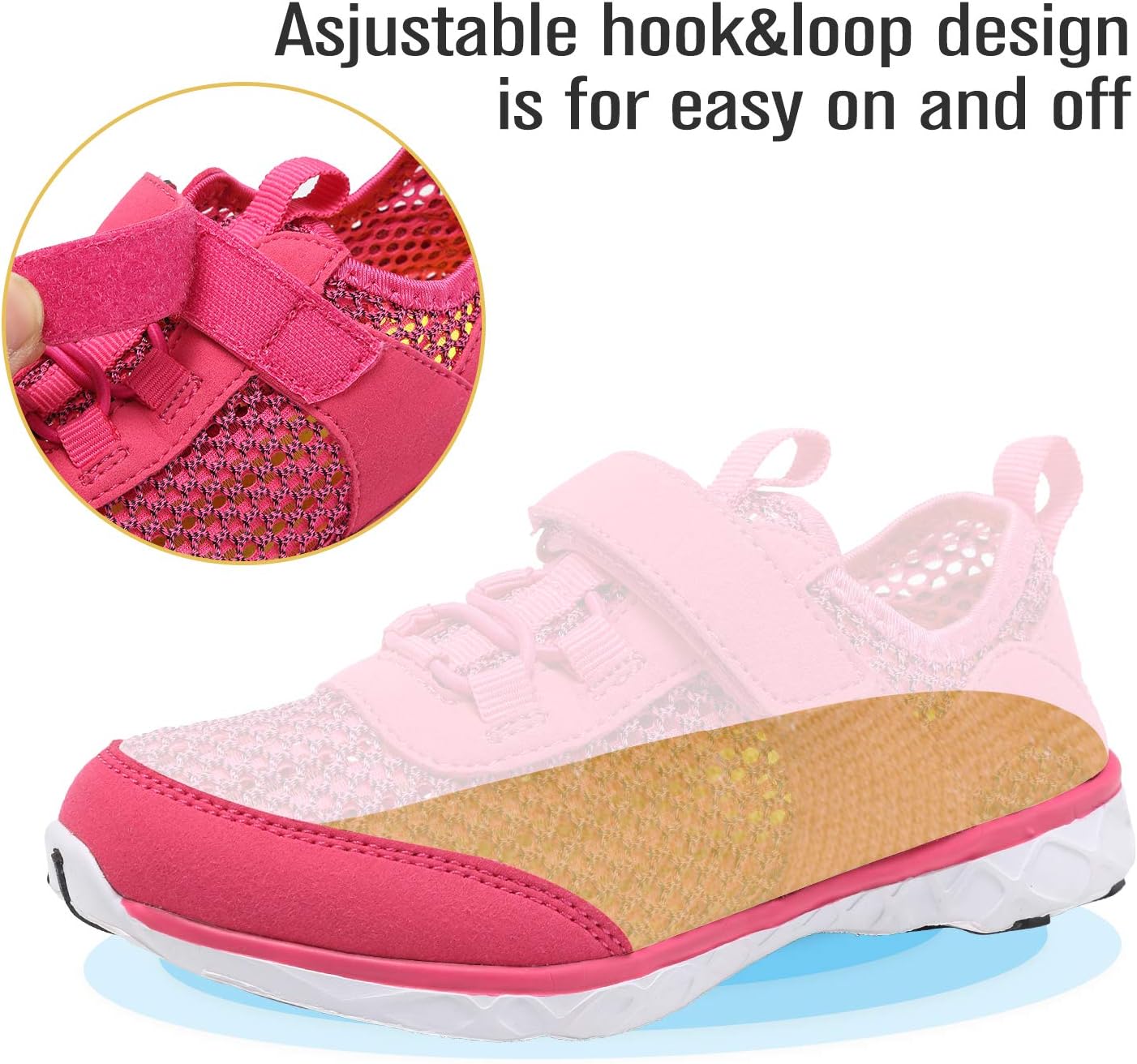 CIOR Boys & Girls Water Shoes Aqua Shoes Swim Shoes Athletic Sneakers Lightweight Sport Shoes(Toddler/Little Kid/Big Kid)