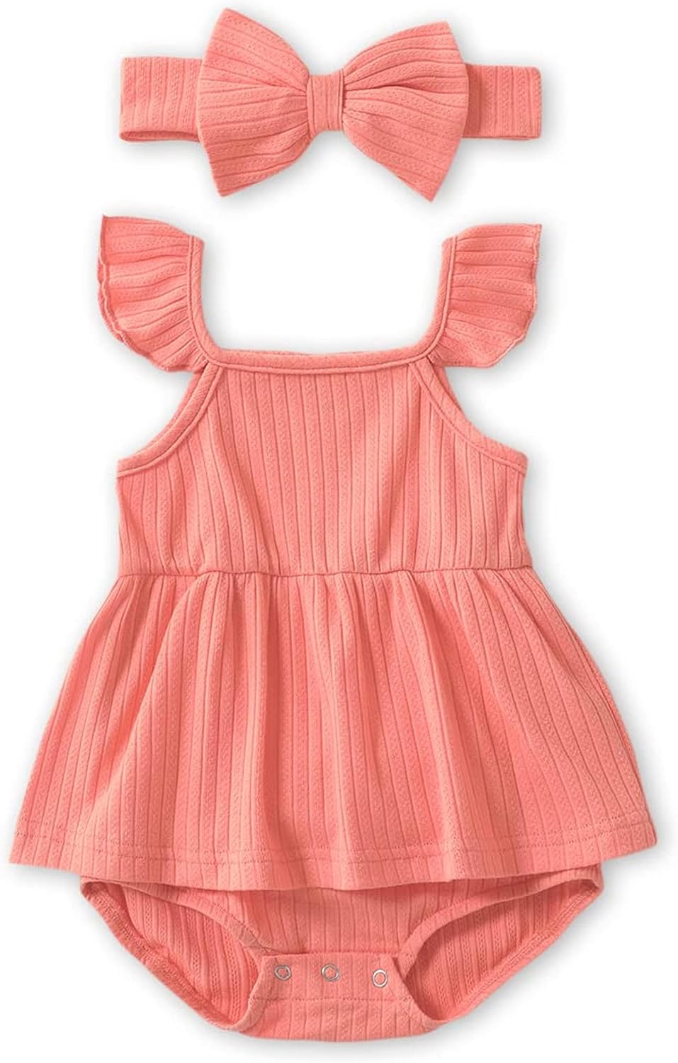 IFFEI Mommy and Me Matching Dress Spaghetti Strap Summer Casual Sundress Beach Sleeveless Dress with Headband