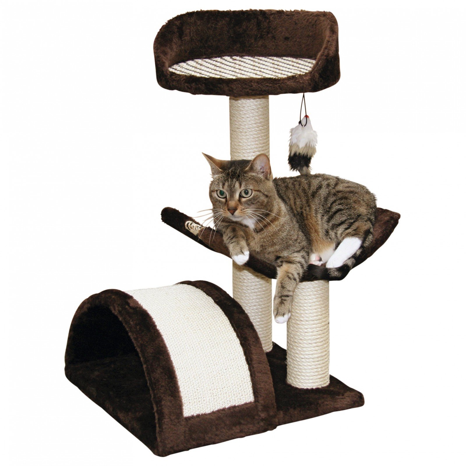 Arbre à chat Kerbl Safari 60 cm idéal pour le salon des petits appartements