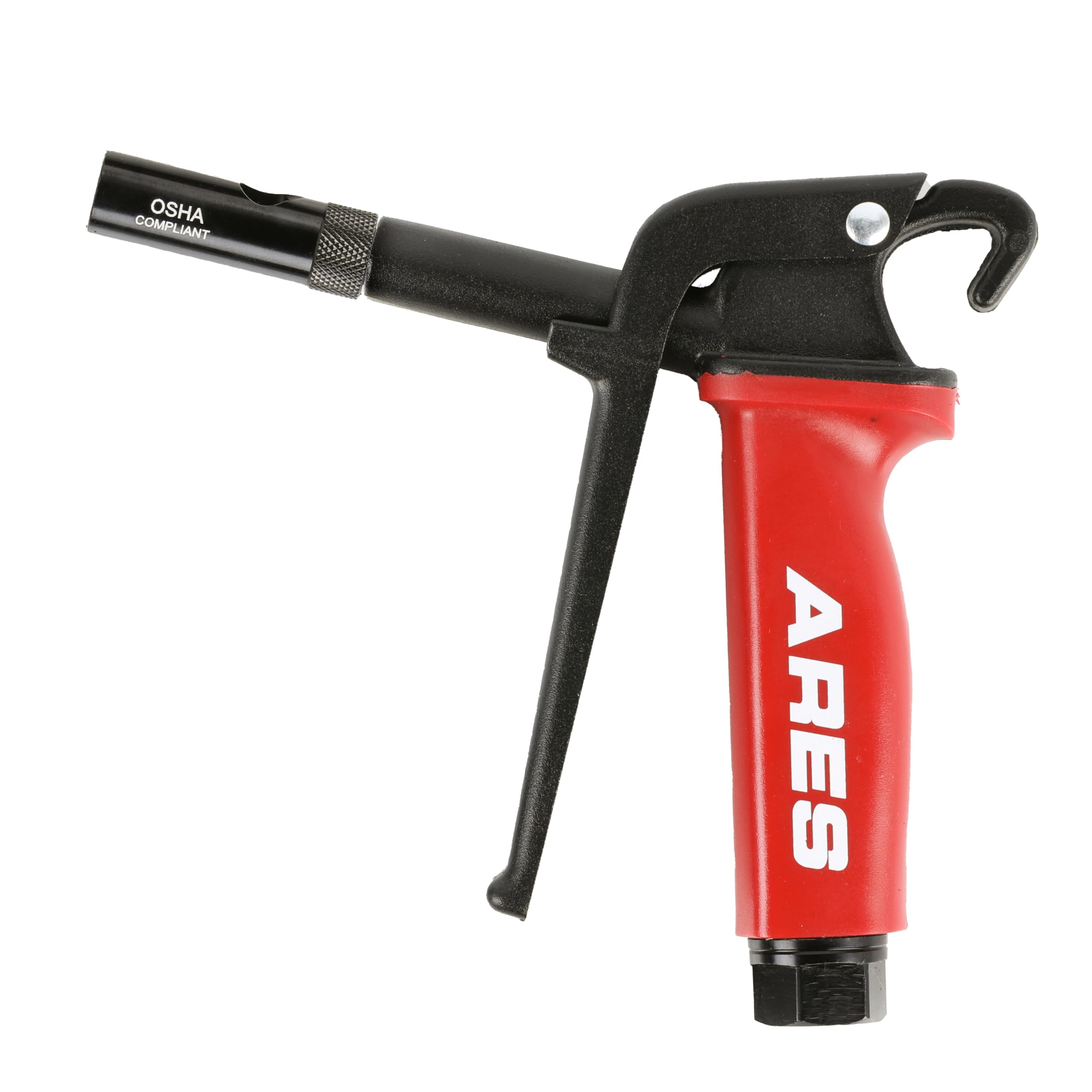 ARES 17004 – High Flow Air Blow Gun – Heavy Duty Aluminum Die Cast Body – Includes Ultra High Flow Nozzle - Meets OSHA Standards