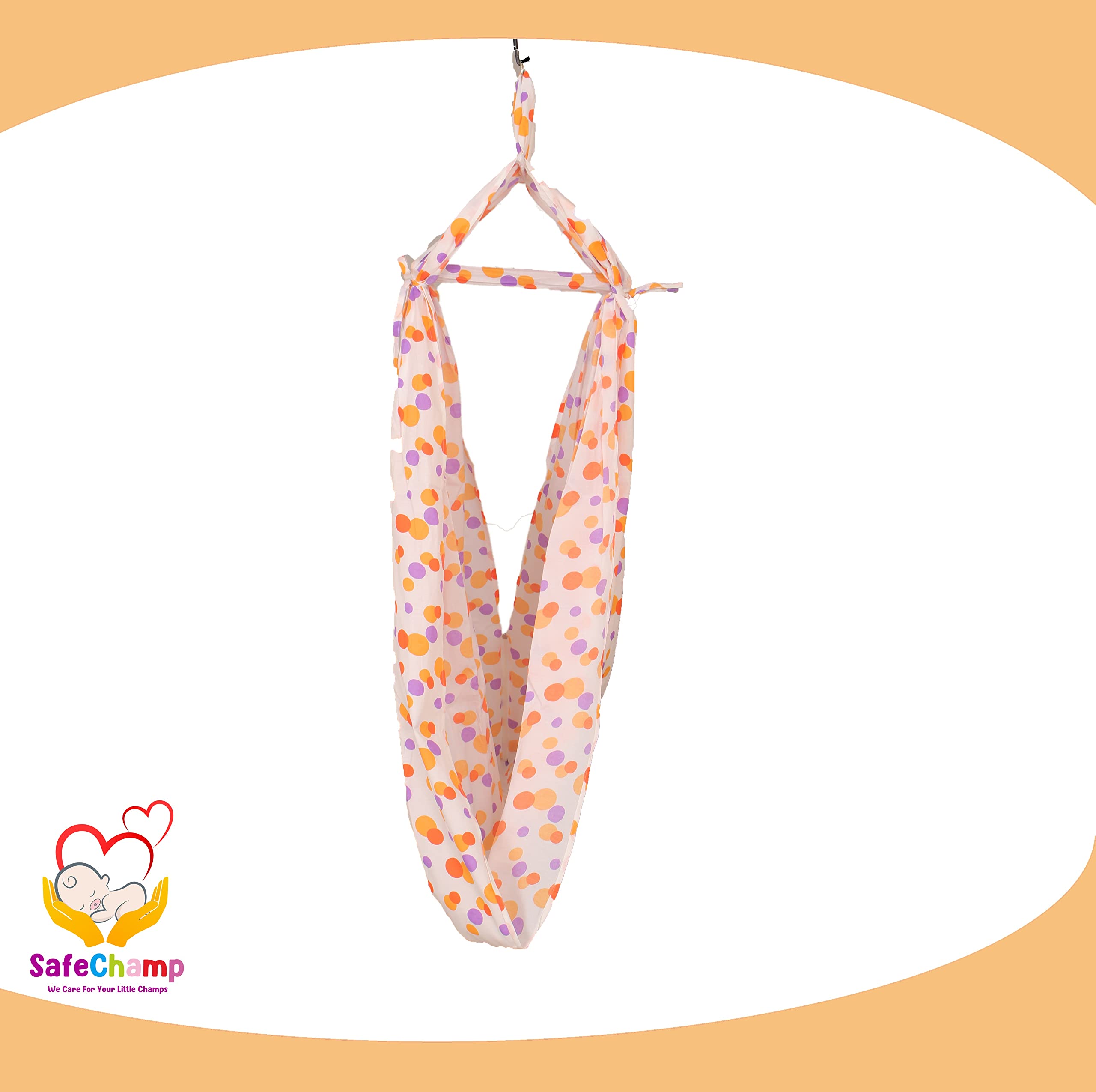 SafeChamp Bambino Baby Cradle Cloth with Seperator (Orange)-picture-12