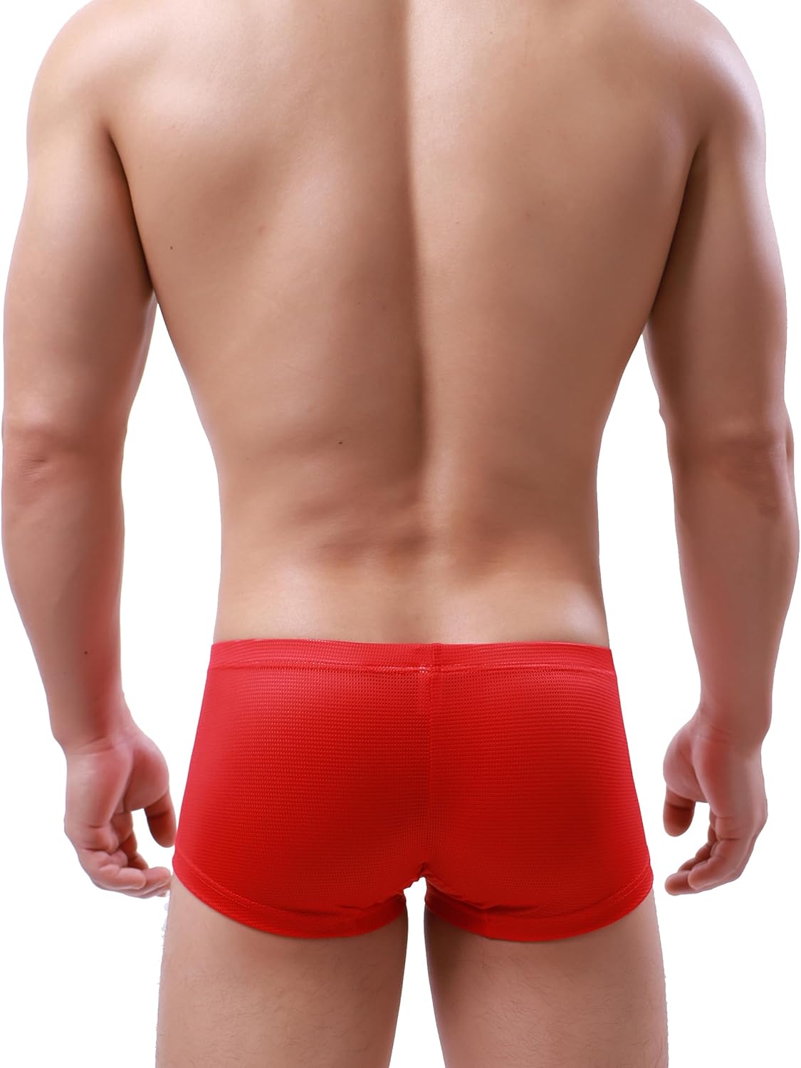 iKingsky Men's Breathable Boxer Briefs Sexy See Through Shorts Low Rise Bulge Under Panties - Image 5