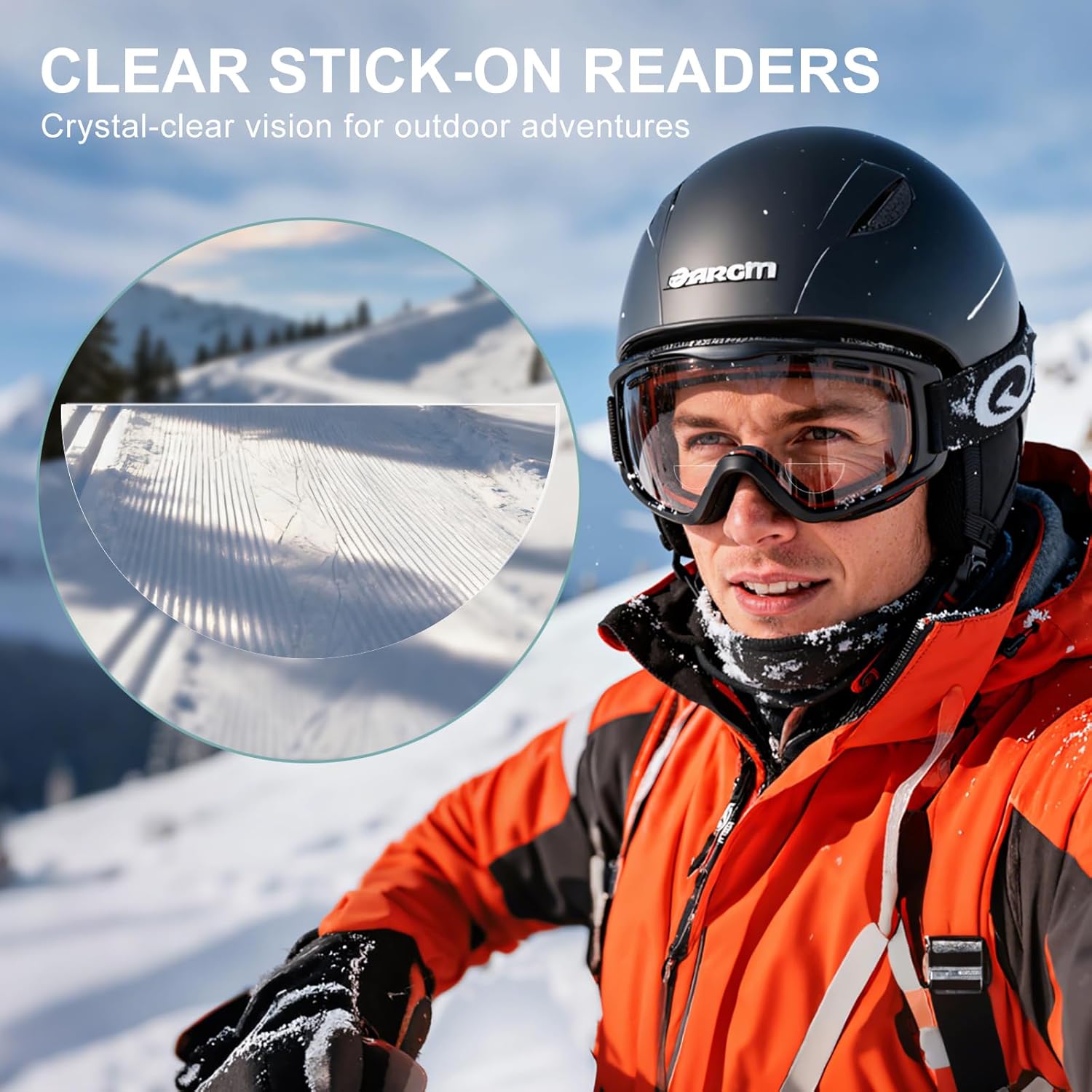 Stick-on Bifocal Readers for Sunglasses, No Water or Adhesive Needed, Reusable Reading Lenses for Glasses Goggles - Image 5