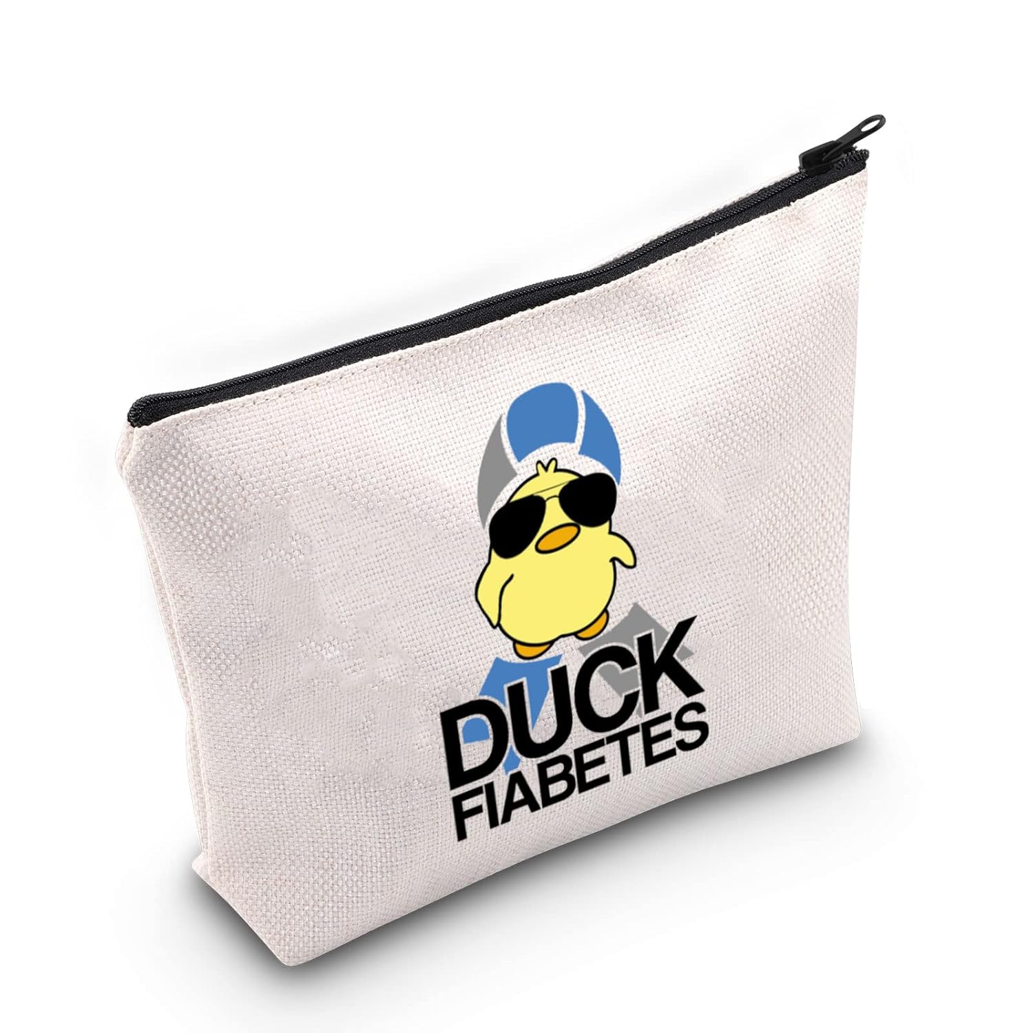 Bolsa de Maquiagem Duck Fiabetes: Presente Divertido e Consciente para Diabéticos Tipo 1 e 2