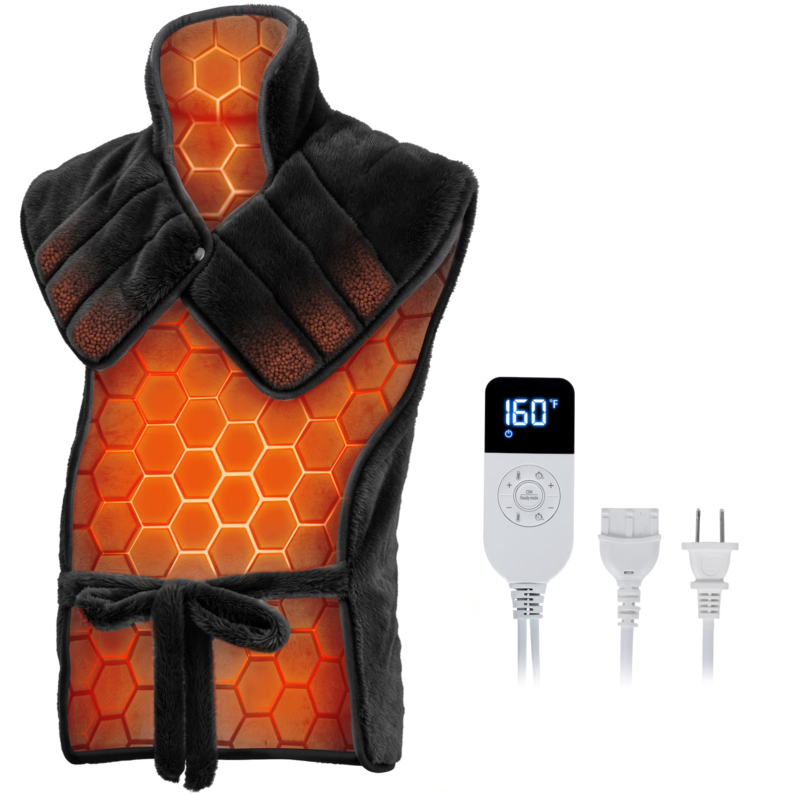 Photo 1 of InVarme Fast-Heating Far Infrared Heating Pad (Charcoal, XL)