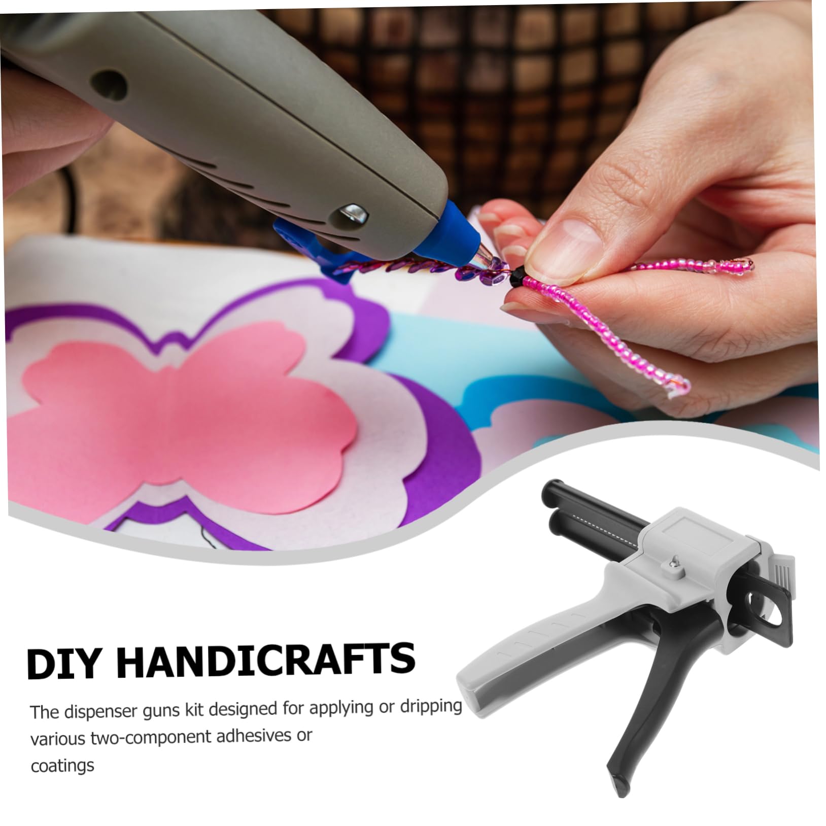 OSOLADY Full Size Hot Glue Metal Buckle 50ml Impression Material Dispenser for 1:1 Glue Tube