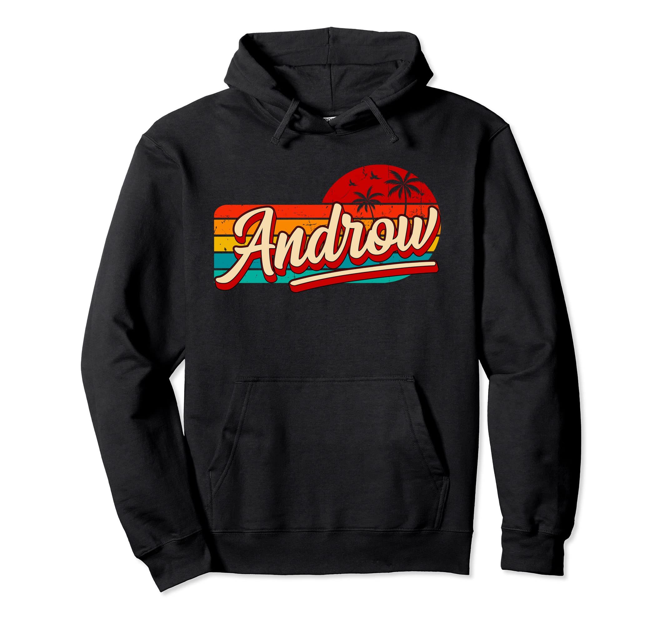 Personal Name Androw Retro Vintage First Name Androw Pullover Hoodie