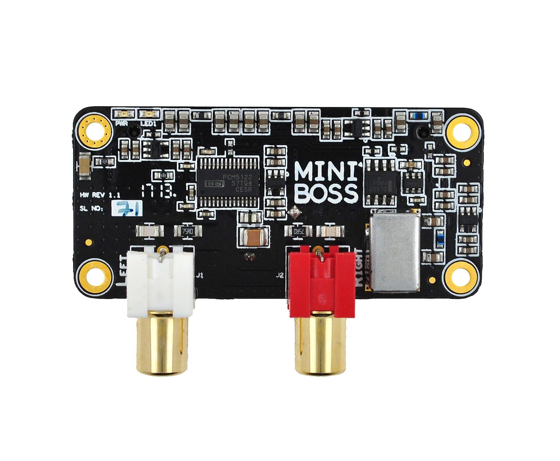 Mini BOSS DAC PCM5122 32bit 384kHz Master Mode Audio HAT for Raspberry Pi Dual Low Jitter NDK Clocks | HiFi RCA Output Digital to Analog Converter-image-12
