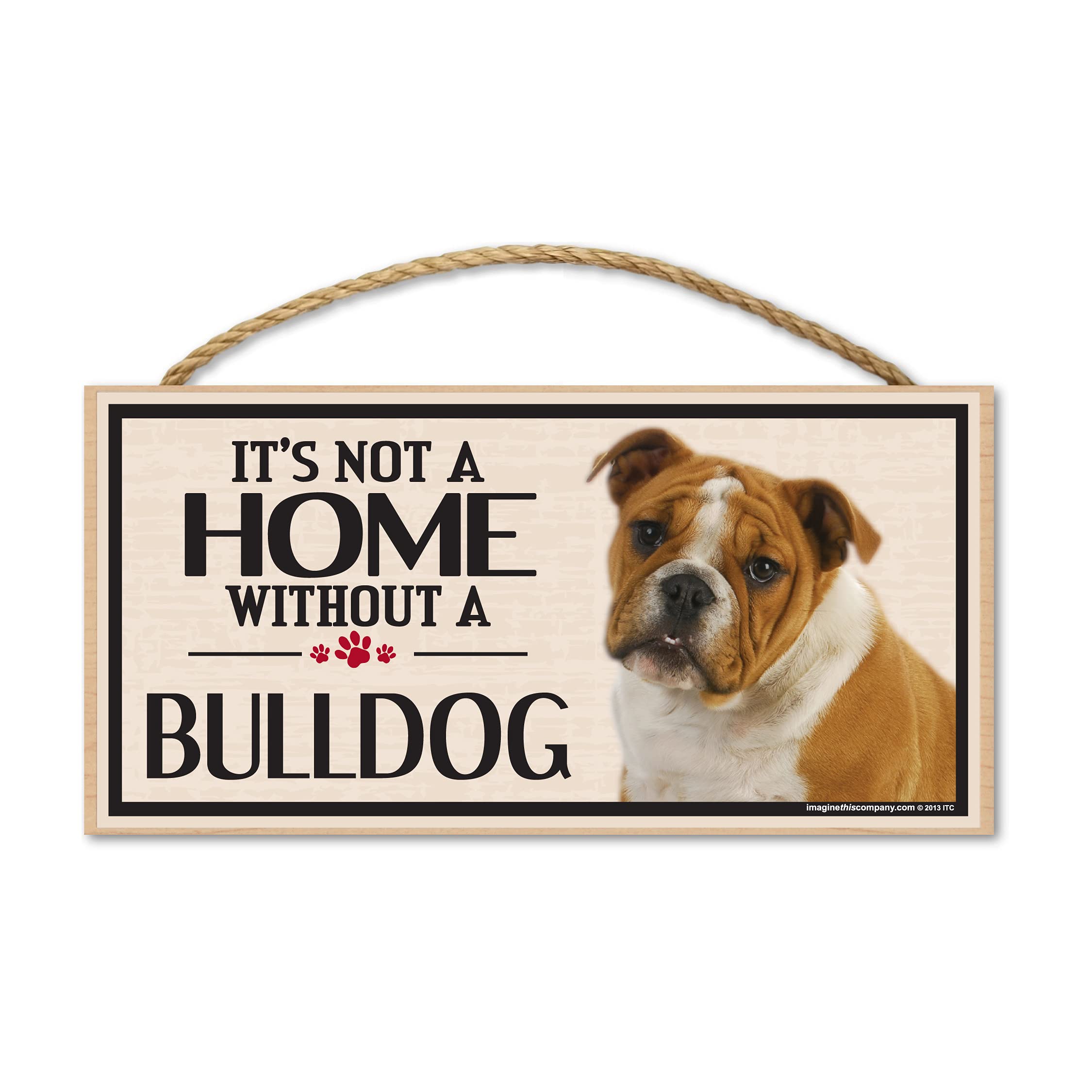 Imagine This Wood Sign for Bulldog Dog Breeds