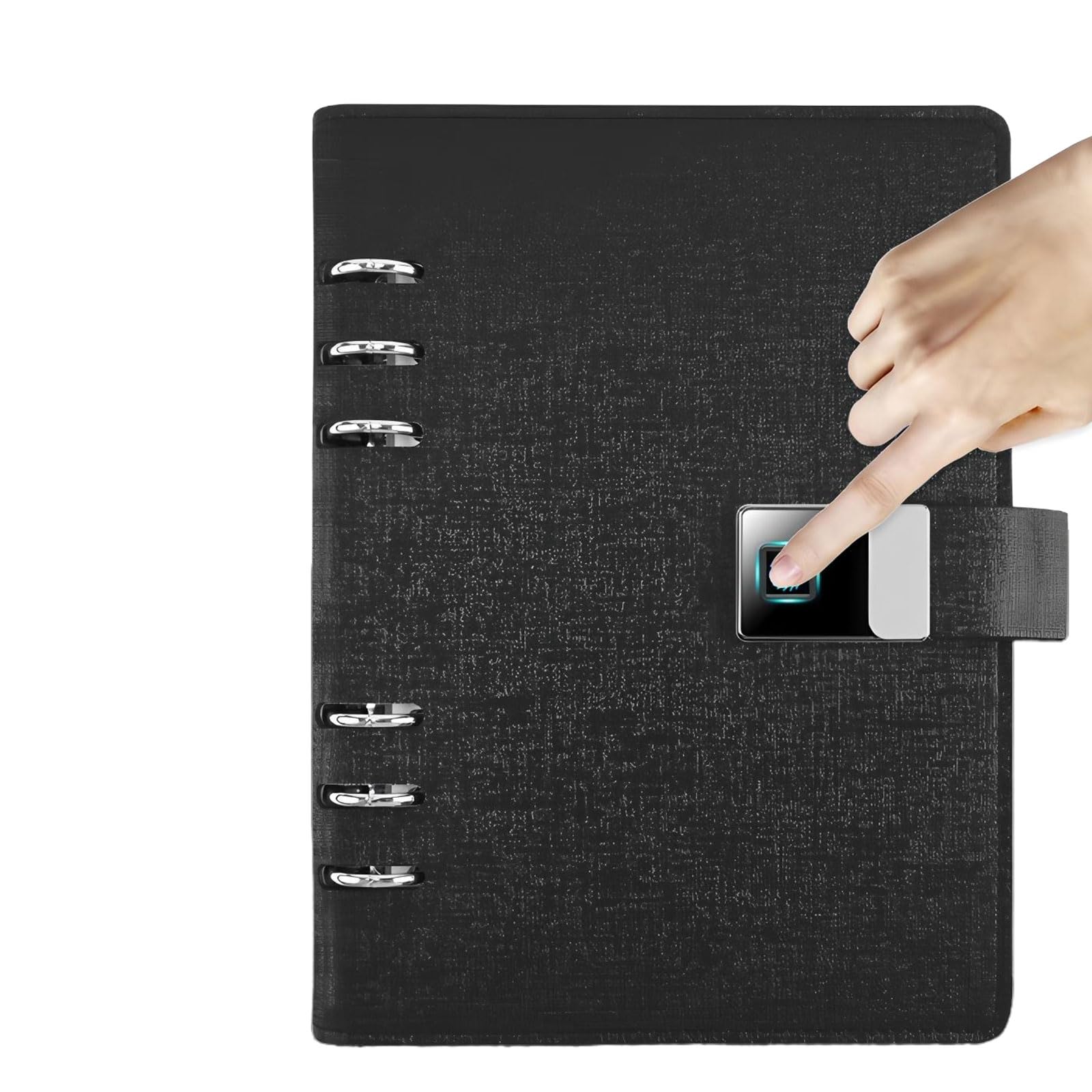 Inteligentny Cyfrowy Szkicownik A5 - Tekstura Prawdziwego Papieru, Pamięć USB 16GB, Czytnik Linii Papilarnych i Organizer,Black