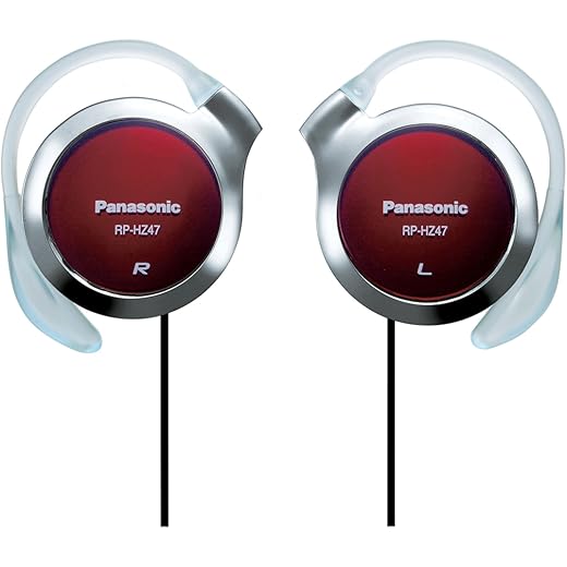 Panasonic Clip Headphone Red RP-HZ47-R