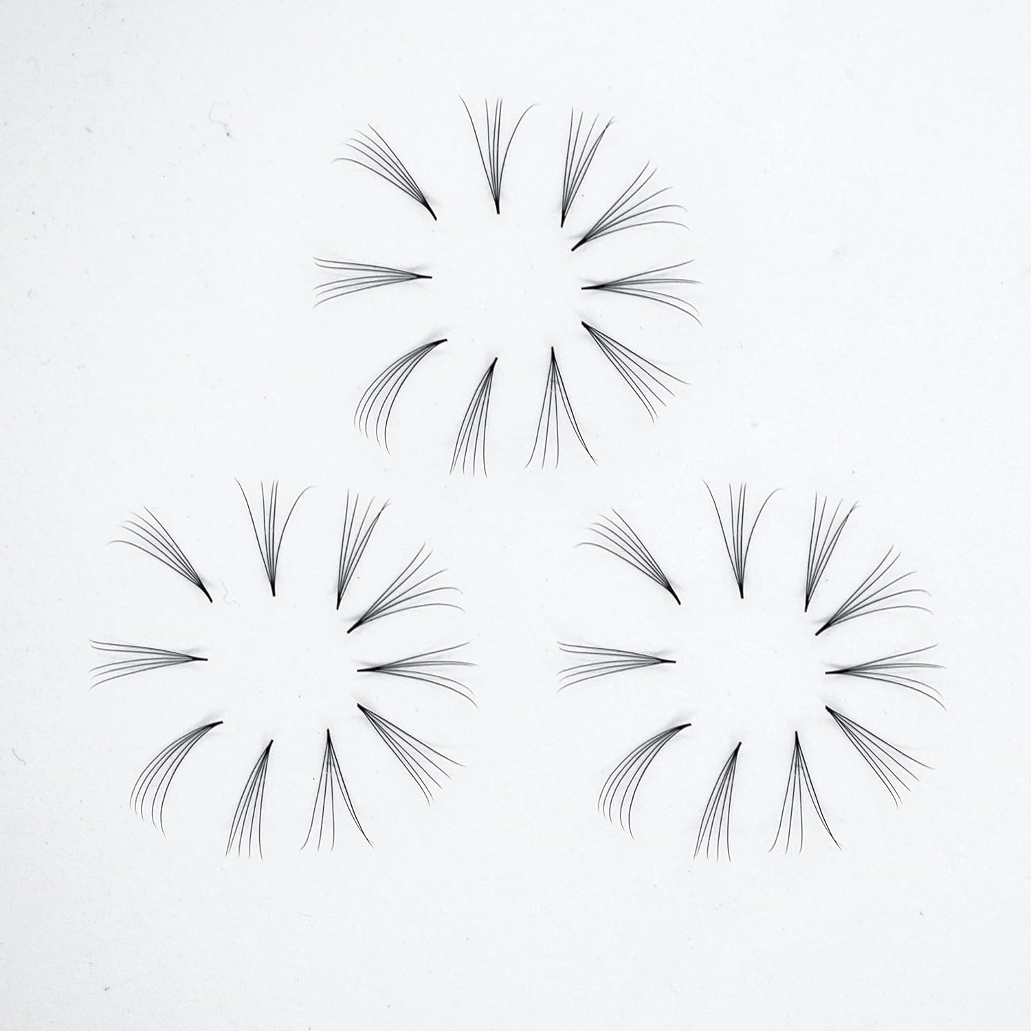 1200 Fans, Mixed 8D, 7D, 6D, 5D, 4D, 3D, Curl D or C Lashes, 0.07mm Diameter. Ready to ship.Handmade and Gorgeously-Crafted! (5D Mix, D Curl)