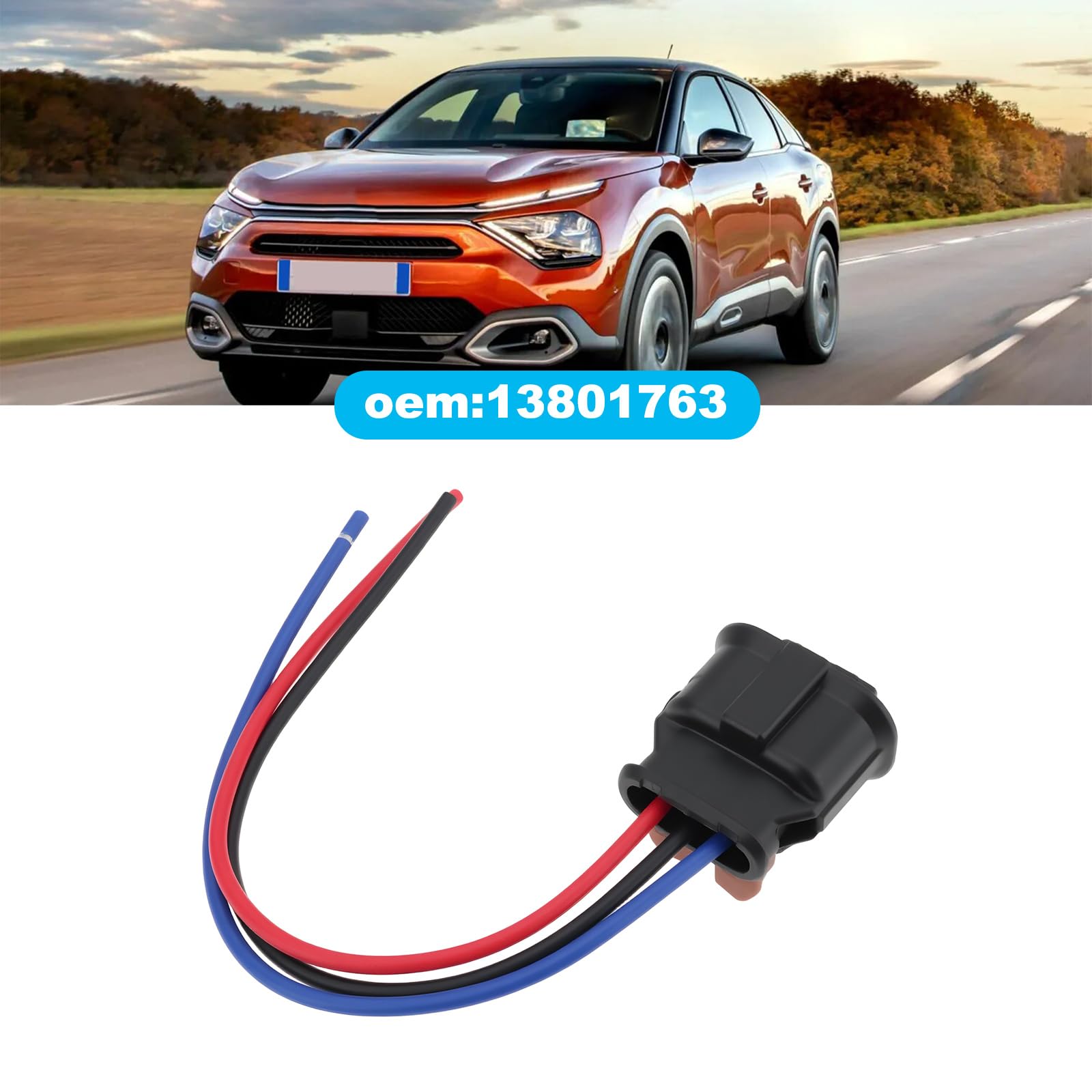 Connettore Di Accensione A Bobina A 3 Pin Spina Di Cablaggio 13801763 Compatibile Con Peugeot Compatibile Con Citroen 15 Cm