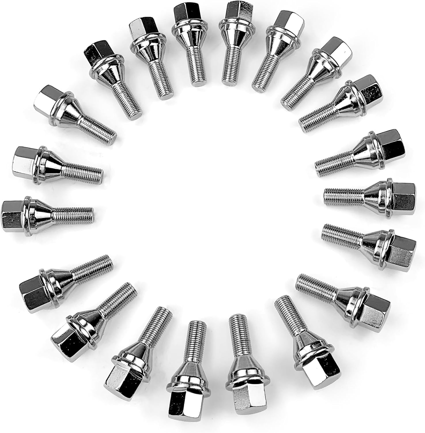 FEXON Wheel Lug Bolts/Wheel Studs M12-1.25 for Jeep Compass 2018-2022 Cherokee Renegade 2014-2022 /Chrysler 200 2015-2017 /Dodge Dart 2013-2016 Replaces 6509933AA 611-005 20PCS