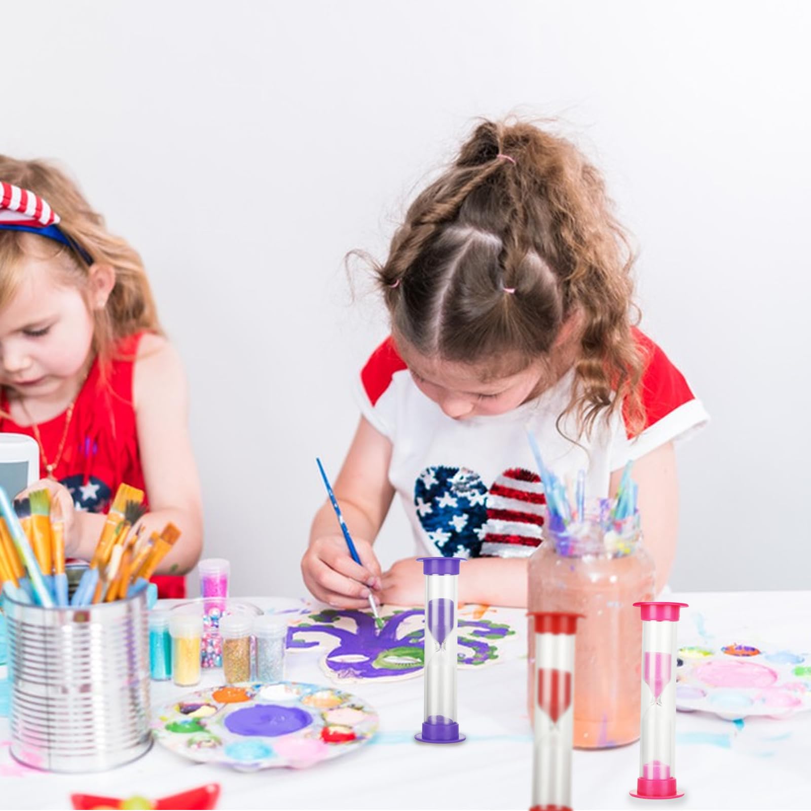 ACXFOND 48 Pcs 2 Minute Sand Timer for Kids, Plastic Hourglass Sandglass Sand Clock Timers Set Small Sand Timers for Classroom, Kitchen, Games, Office, Home, School (Colorful) - Image 6