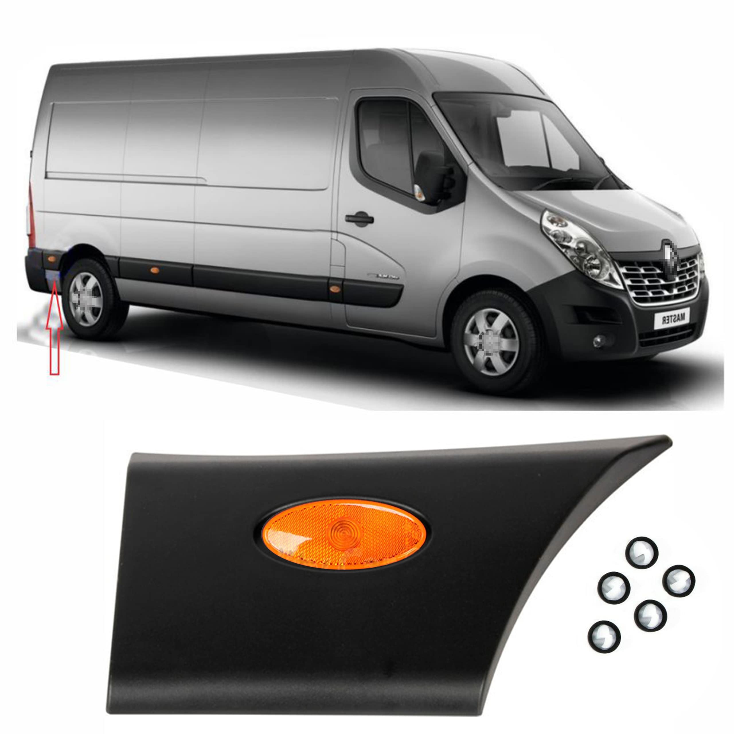 Bande De Moulure Latérale Panneau Arrière Droit Pour Nissan NV400 - Réf. 768F30007R, Neuve, Garantie 3 Ans