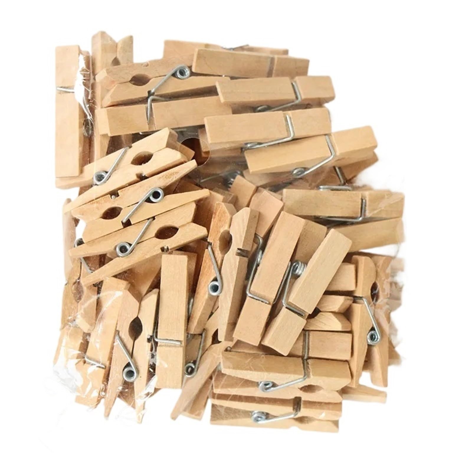 100-500 pezzi Mini mollette in legno for foto, fai da te for feste di matrimonio Per Artigianato(0.3x2.5cm 400pcs)