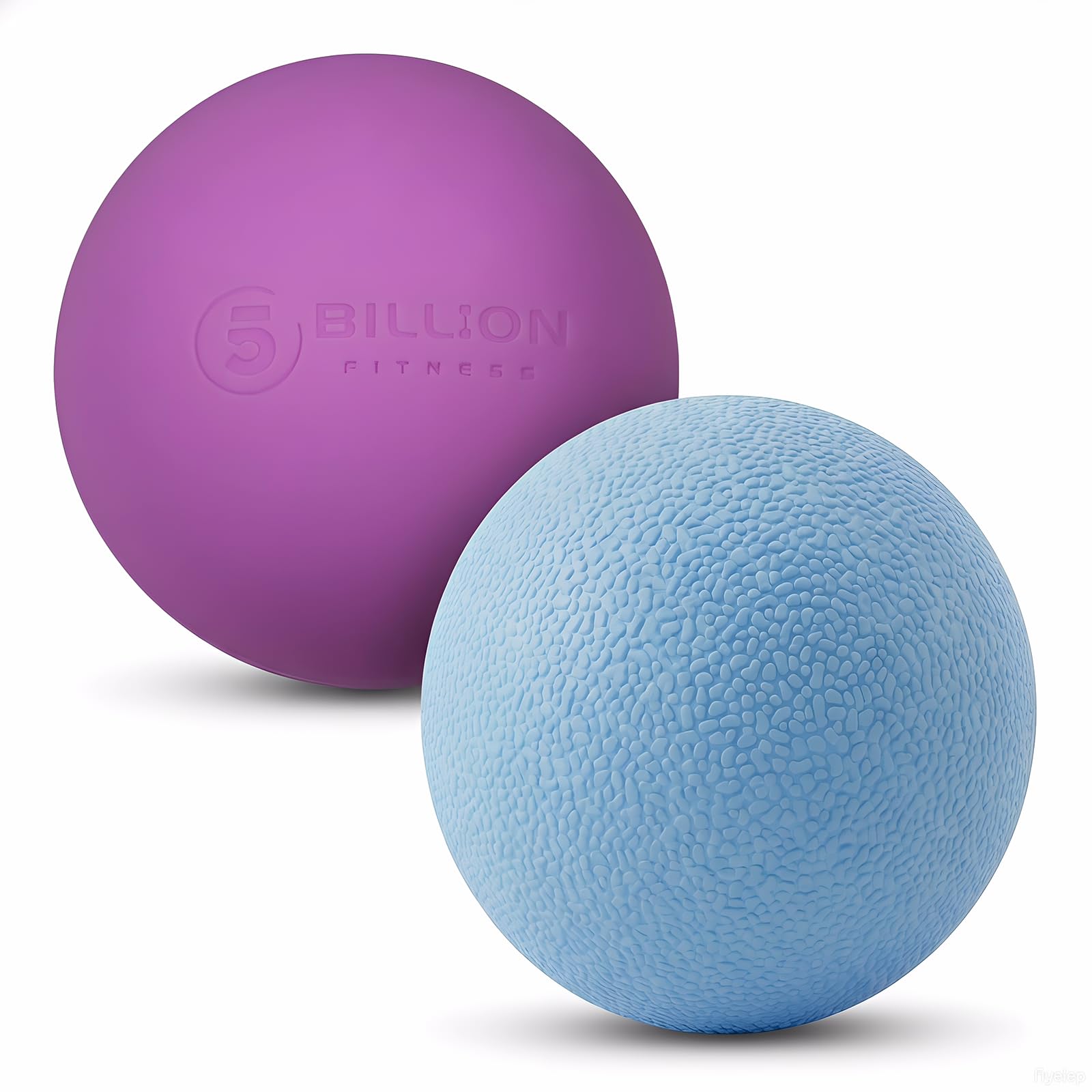 Massage Lacrosse Balls for Myofascial Release, Peanut Massage Ball, Mobility Ball for Physical Therapy - Deep Tissue Massage Tool for Trigger Point Therapy, Muscle Relaxer,Yoga Therapy (Blue&amp;Purple)