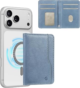 FINPAC MagSafe Wallet, Stronger Magnetic RFID Blocking Compatible Card Case