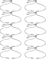 Vista 9 de Sureio 10 Piezas Pulseras Deslizantes Ajustables para Hacer Joyas Cadenas de Pulseras para Hacer Joyas DIY Accesorios Cadenas Extensoras con Dorado