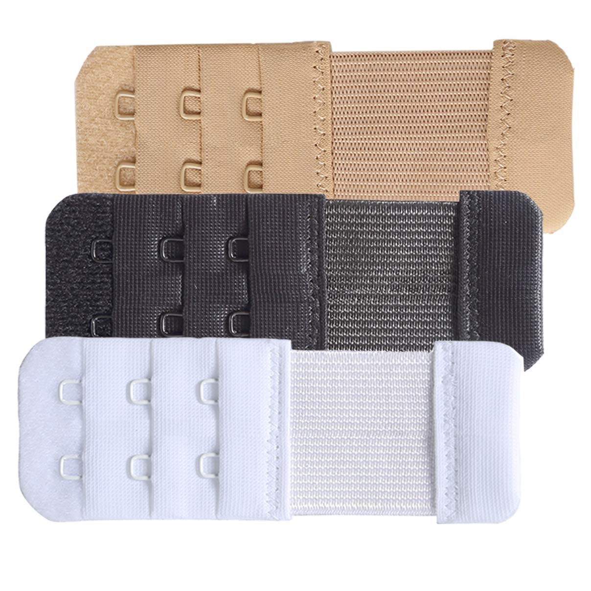 TaigoodBra Extenders 2 Hook / 3 Hook / 4 Hook / 5 Hook Soft Elastic Bra Extension Straps