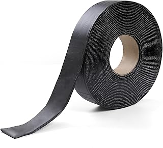 Boshen 1 Roll 2in x 33 FT Asphalt Crack Tape Self-Adhesive Asphalt Crack Filler Asphalt Joint Repair for Driveway Parking Lot Roof Asphalt Cement Road(3mm Thick), No Torch Required