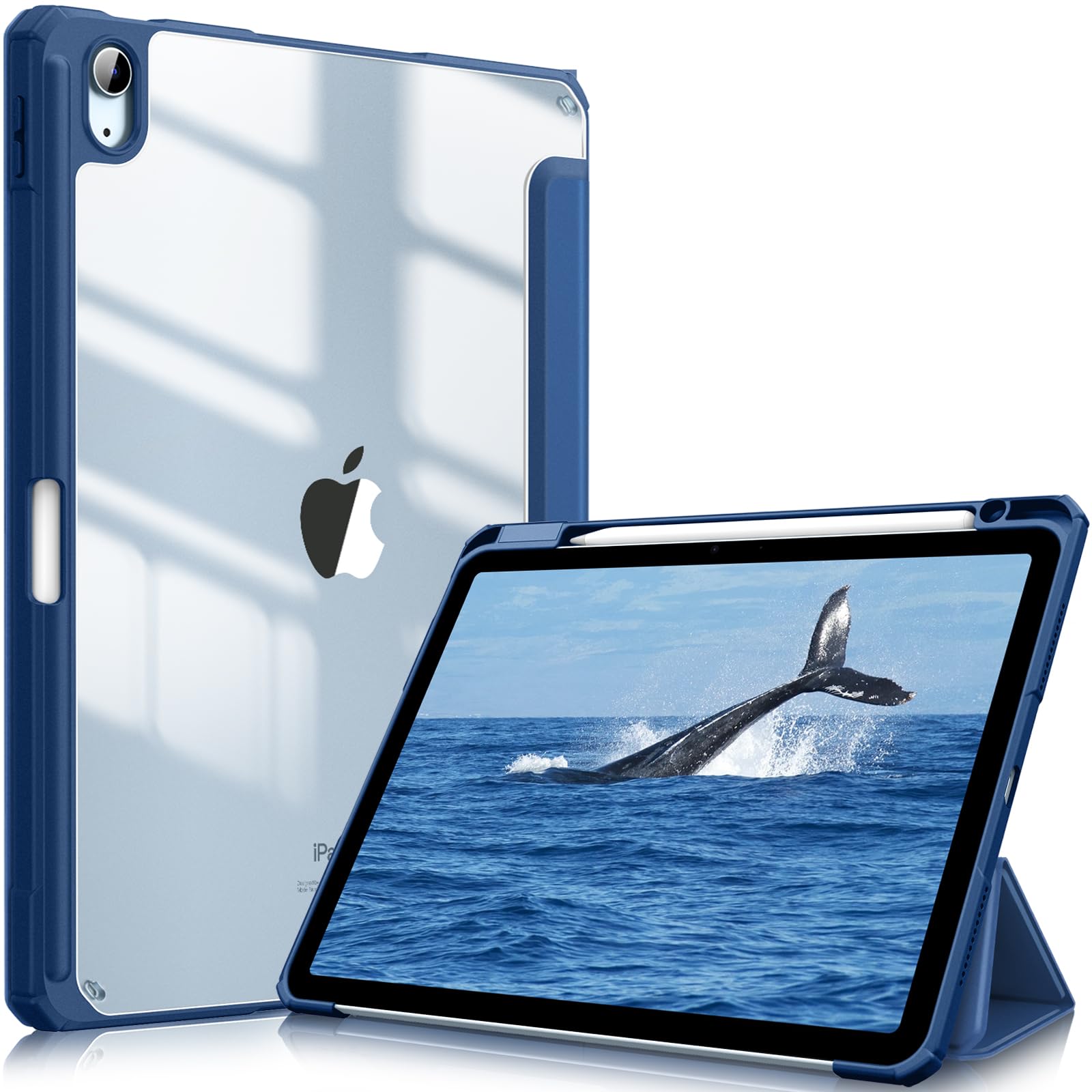 Fintie Hybrid Slim Case for iPad Air 11-inch M3 (2025) / M2 (2024), iPad Air 5th (2022) / 4th Generation (2020) 10.9 Inch - Shockproof Cover with