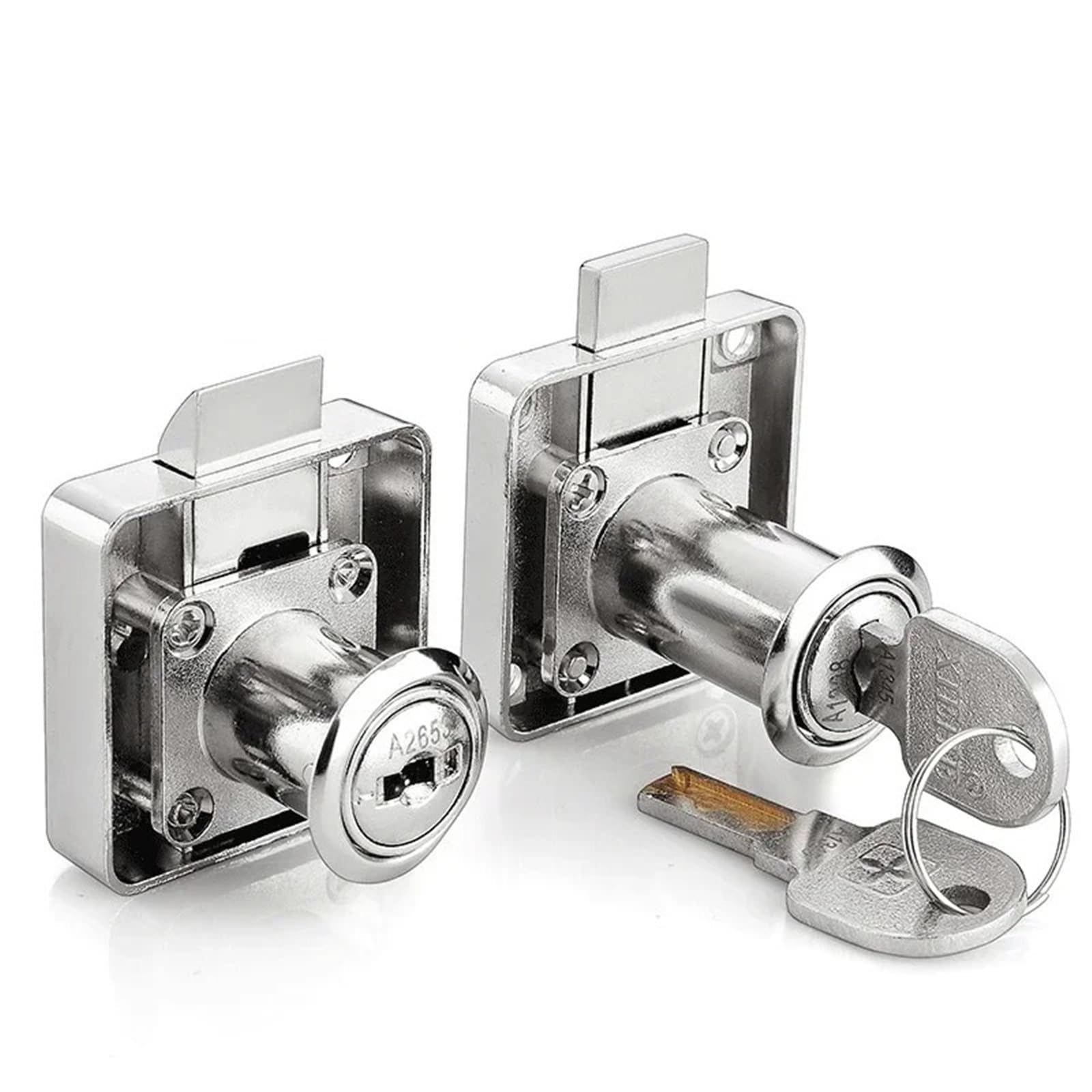 Blokada szuflady Przyciski komputerowe 22 32 mm do domu skrzynka pocztowa biuro szafka szkolna szafka szkolna sprzęt do mebli DIY 1 szt. (C 22 mm Keyed Differ)