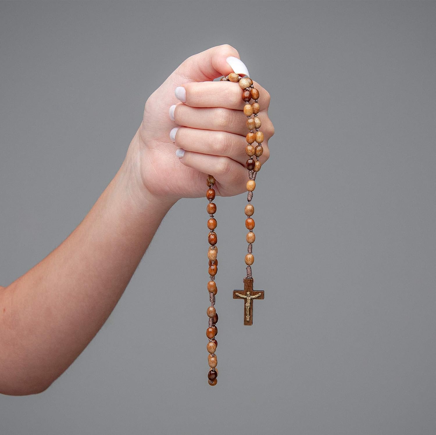 Intercession First Wood Rosary - Made in Brazil - Image 9