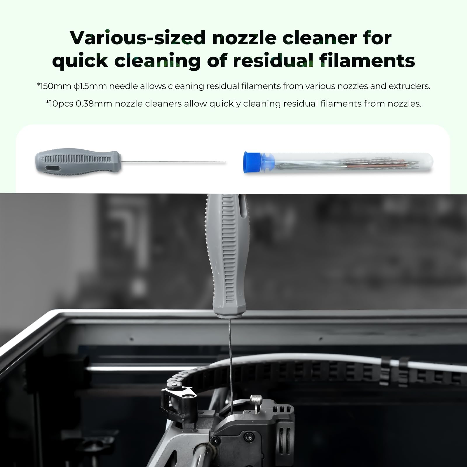 Creality Kit d'outils pour imprimante 3D - 74 pièces - Kit d'outils pour installer, enlever et couper les filaments - Accessoires d'impression 3D pour toutes les imprimantes FDM - Nettoyage et