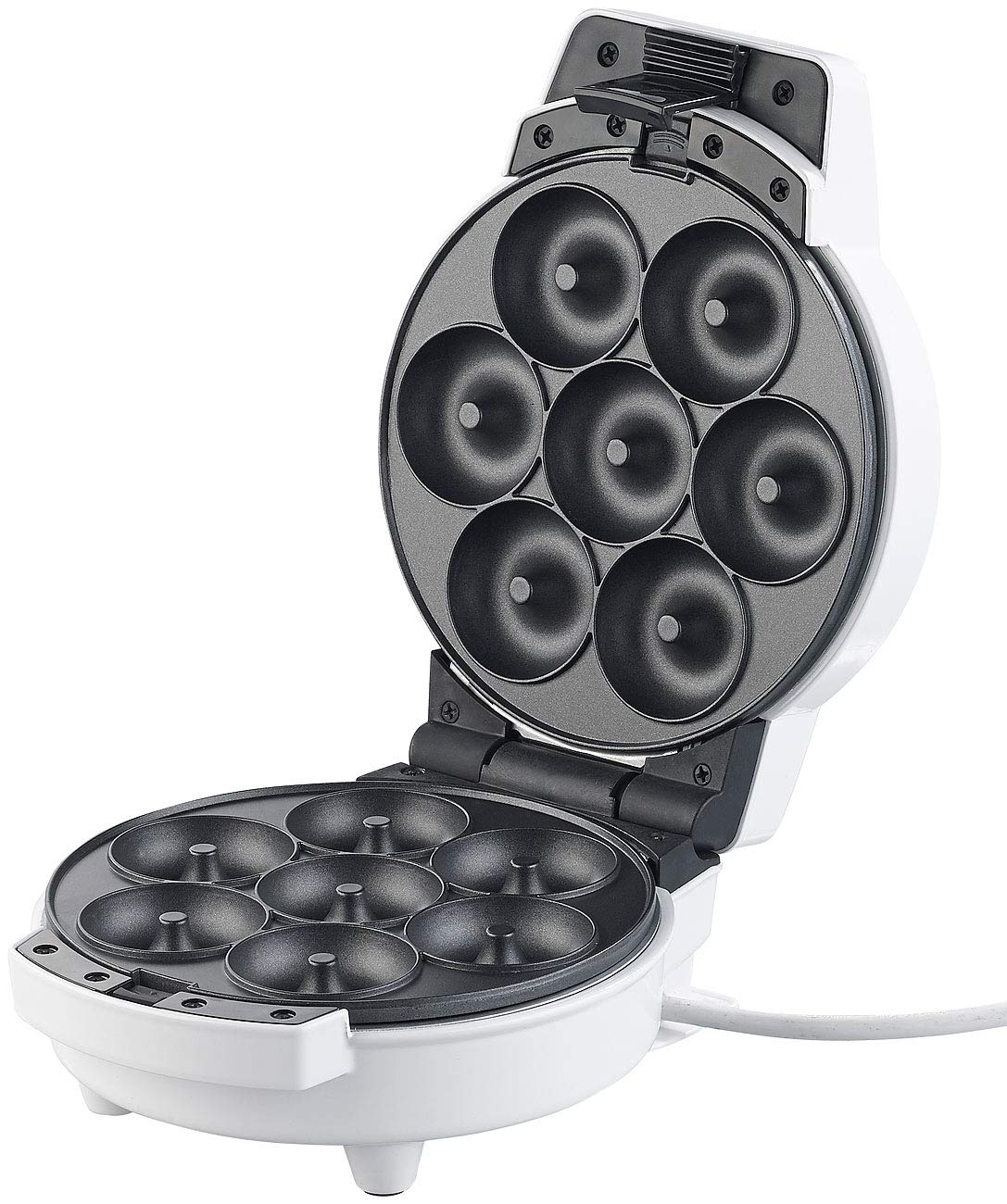 Rosenstein & Söhne Donut-Waffeleisen: 3in1-Donut-, Cupcake- und Cakepop-Maker, Versandrückläufer (Cakepopmaker, Waffeleisen Donutmaker, Muffin)