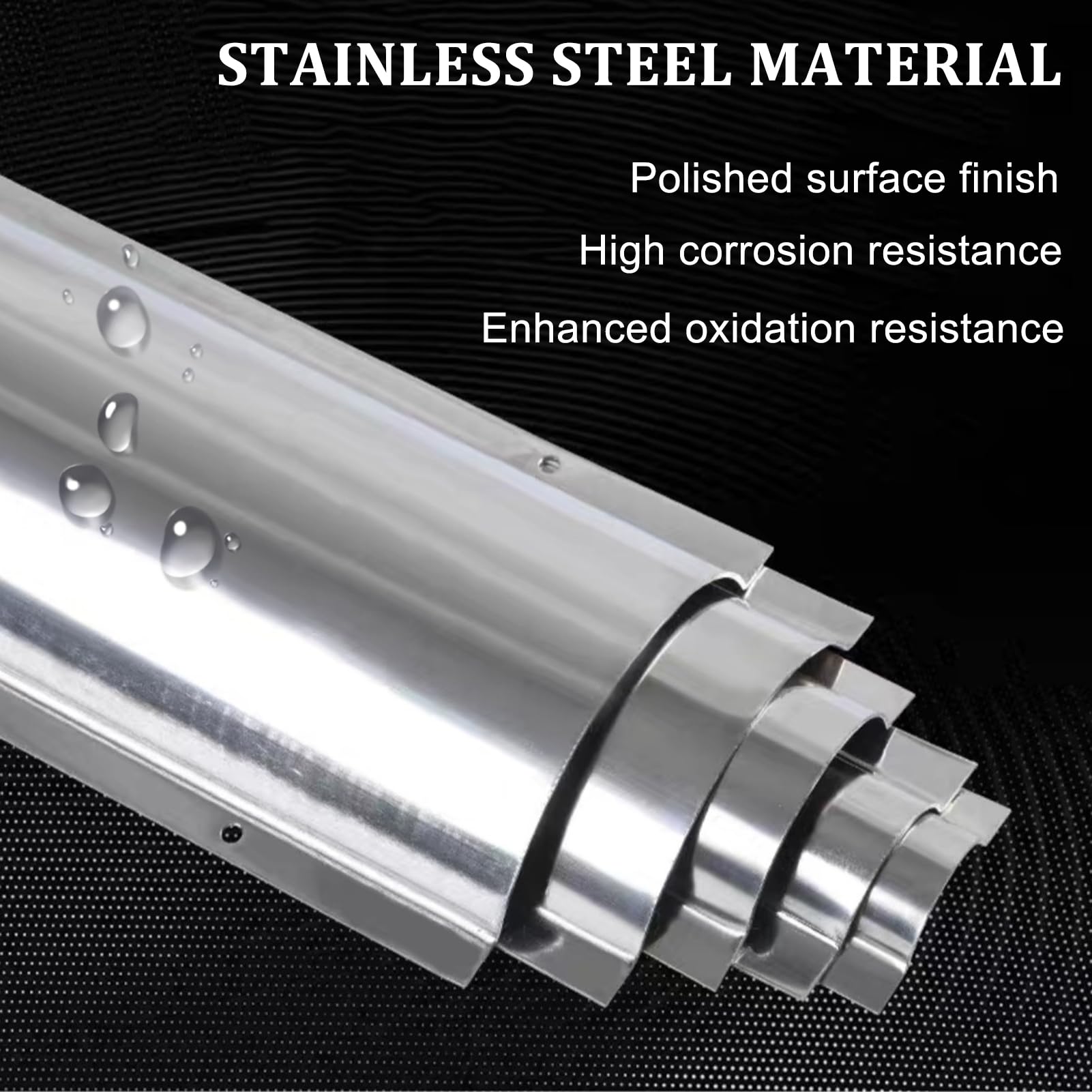 Generico Canalina Portacavi in ​​Acciaio Inox per Esterno, Copricavo da Pavimento/Parete con Viti di Fissaggio, Semicircolare in Alluminio Argentato 1m, per Domestiche,Uffici,0.6mm,#12