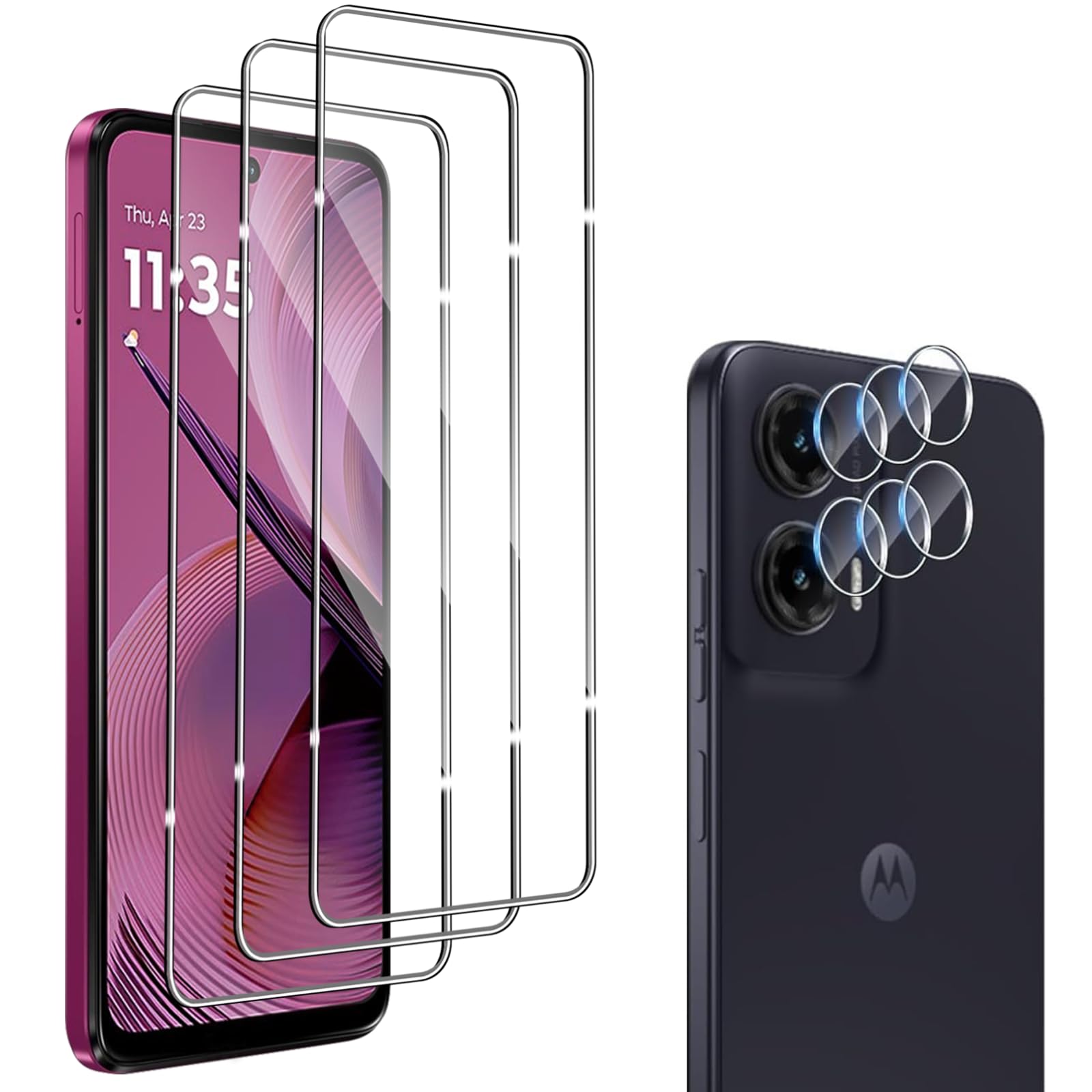 Per Motorola Moto G55 5G Completo Schermo Vetro Temperato Protezione Dello
