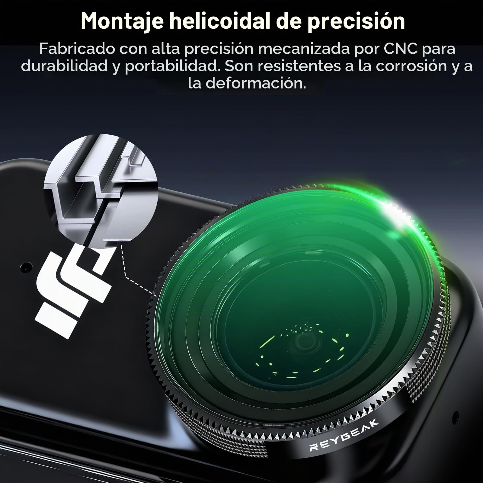 REYGEAK Juego de filtros ND para dji Osmo Nano, CPL/ND8/16/32 para Osmo Nano, Marco de Aluminio Multicapa HD Optical Glass (CPL/ND8/16/32)