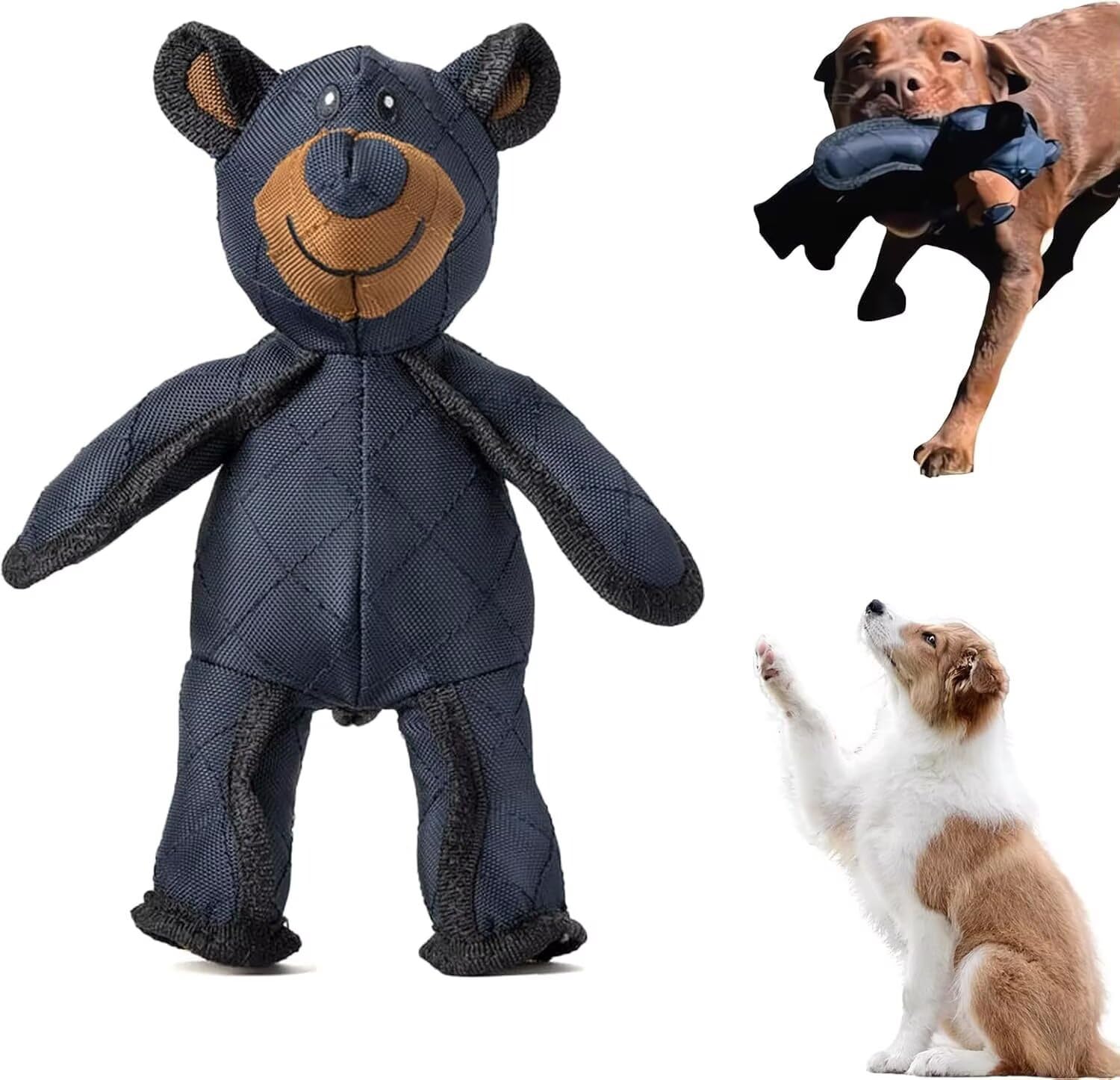 Nemnlaa pawfectway DuraBear Mighty Chew - The Indestructible Dog Chew Toy Blue One Size-2PCS