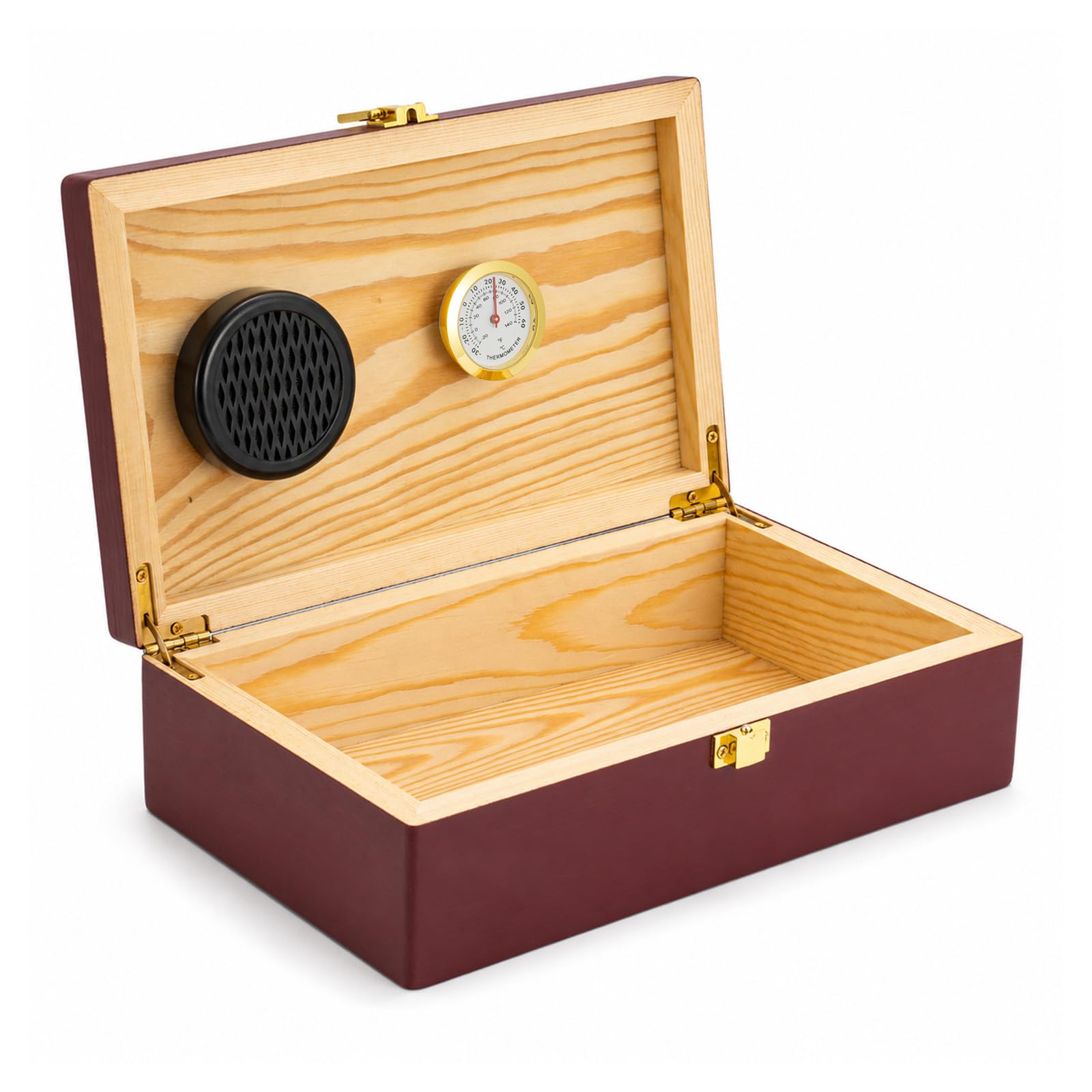 evergoods Wooden Cigar Humidor Box Cigar Storage Case
