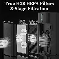 Vista 2 de YIOU Filtros de aire HEPA para M1, original, 2 paquetes