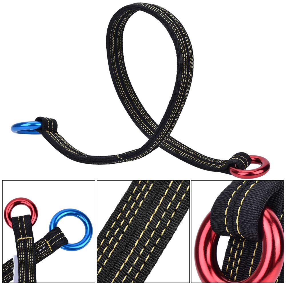 Naroote Canno d'utensile, Poliestere dell'Imbracatura da Arrampicata con Due Anelli Sospesi Imbracatura di Sicurezza per il Lavoro da Giardino