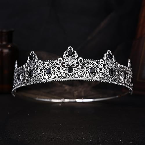 Miniatura 3 de Corona de rey para hombre, decoración para cumpleaños, fiesta de graduación, disfraz de boda, Halloween, regalo del día del padre para hombres,