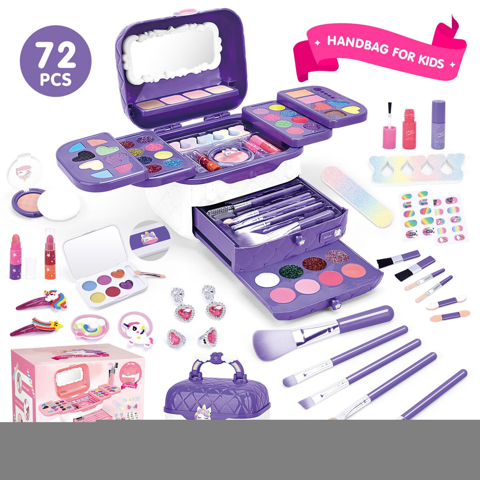 Jugar Maquillaje, Maquillaje para niños pequeños | Set de juguetes de