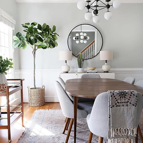 Miniatura 7 de Espejo redondo de pared, espejo circular grande de 18 pulgadas para baño, entradas, salas de estar, baño, vestuario