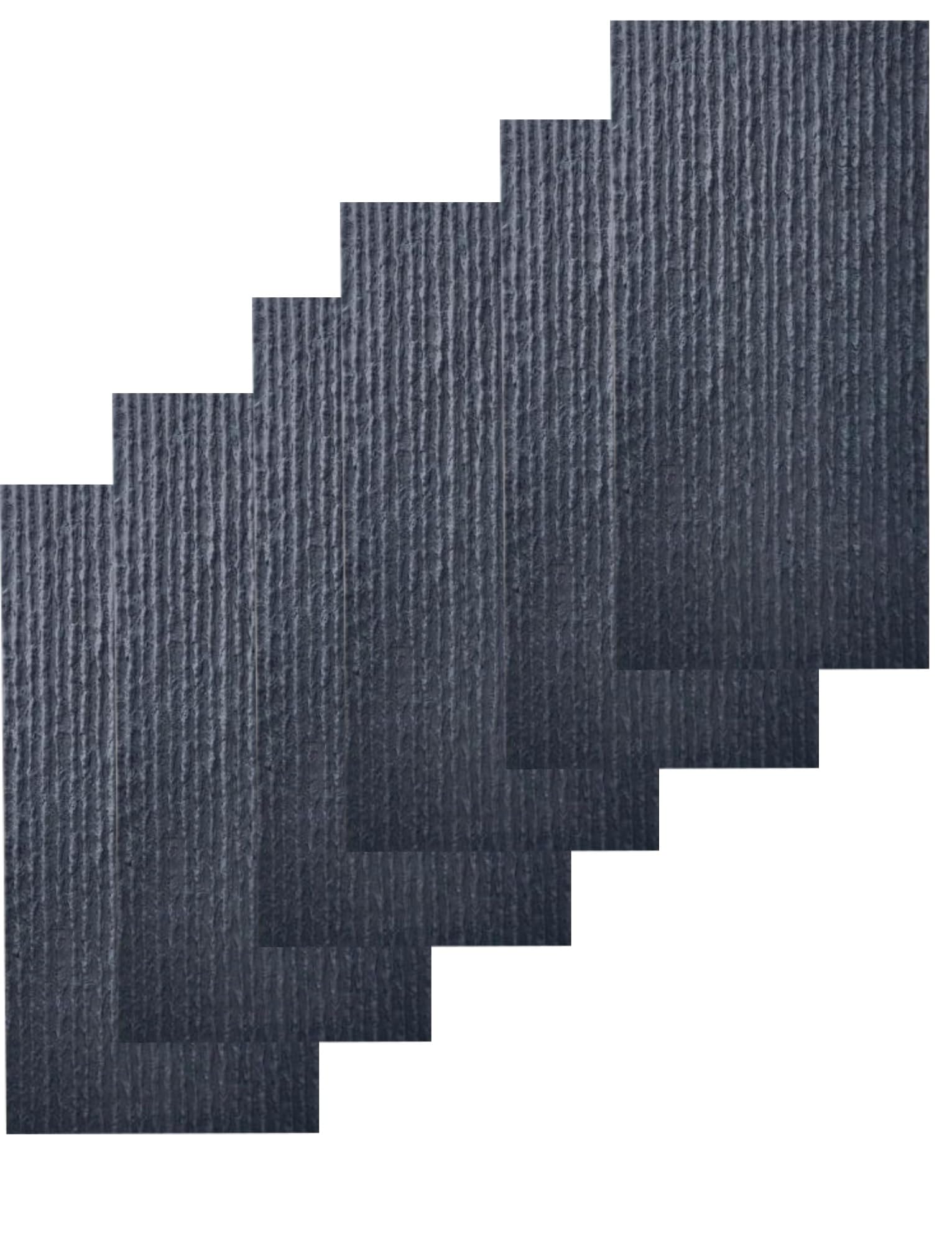 Panel de pared de cascada de poliuretano, decoración de interior de piedra sintética, for decoración de pared interior/exterior, agua de fácil instalación.(Mineral Gray,120X60cm/8pcs)