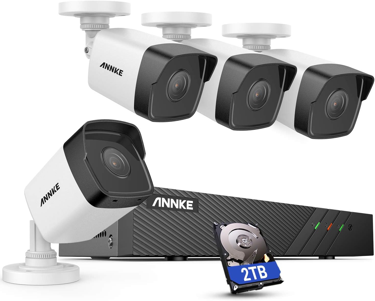 ANNKE H500 5MP Super HD 8 Channel 6 Cameras PoE CCTV System - ANNKE Store