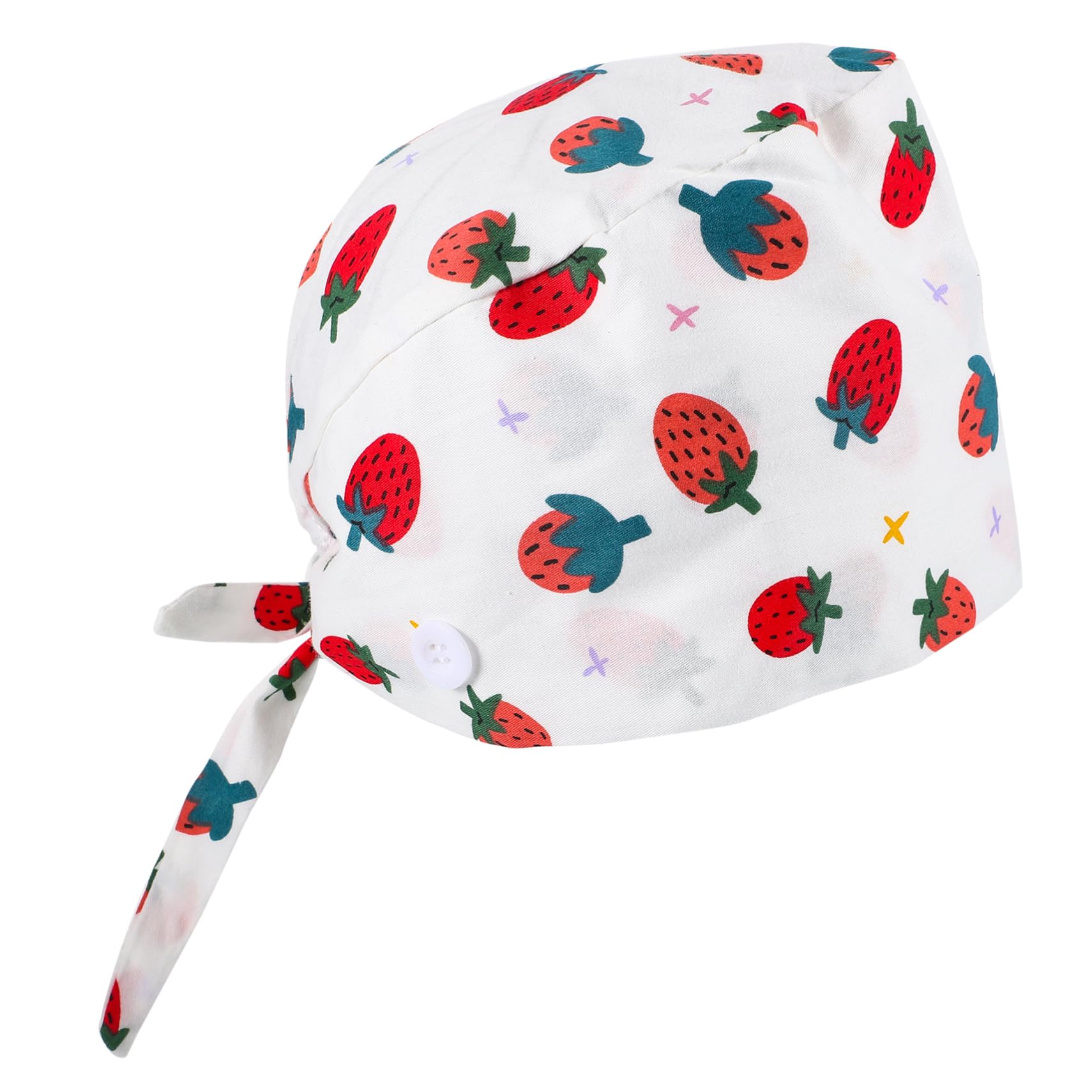 Yardenfun Hats Women Cap Nursing Hats for Women Nurse Caps for Women Caps Women Cap Hats Nursing Caps with Buttons for Women's Lace up Flat Cap Cotton