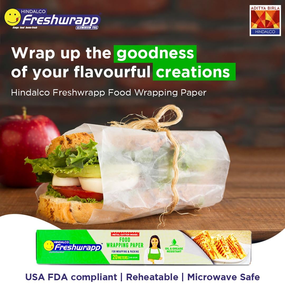 Freshwrapp Greaseproof Food Wrapping Paper (20 Meter) Pack of 2 - Image 9 thumbnail