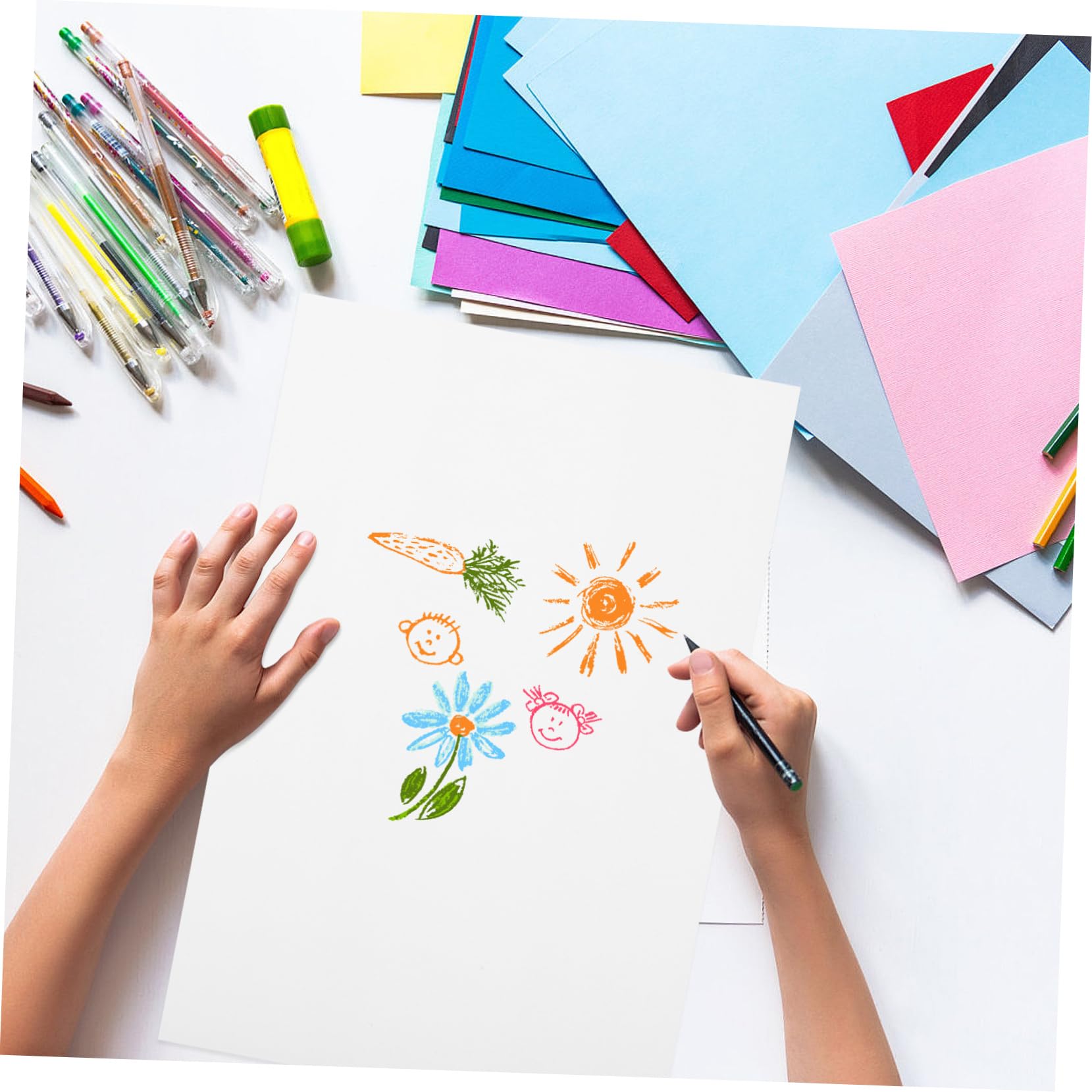 Sewroro 100blätter Marker-zeichenblock mit Spezielles Papier für Marker Glatte Oberfläche für Technische Zeichnungen Illustrationen und Architekturskizzen kein Durchbluten Strapazierfähig