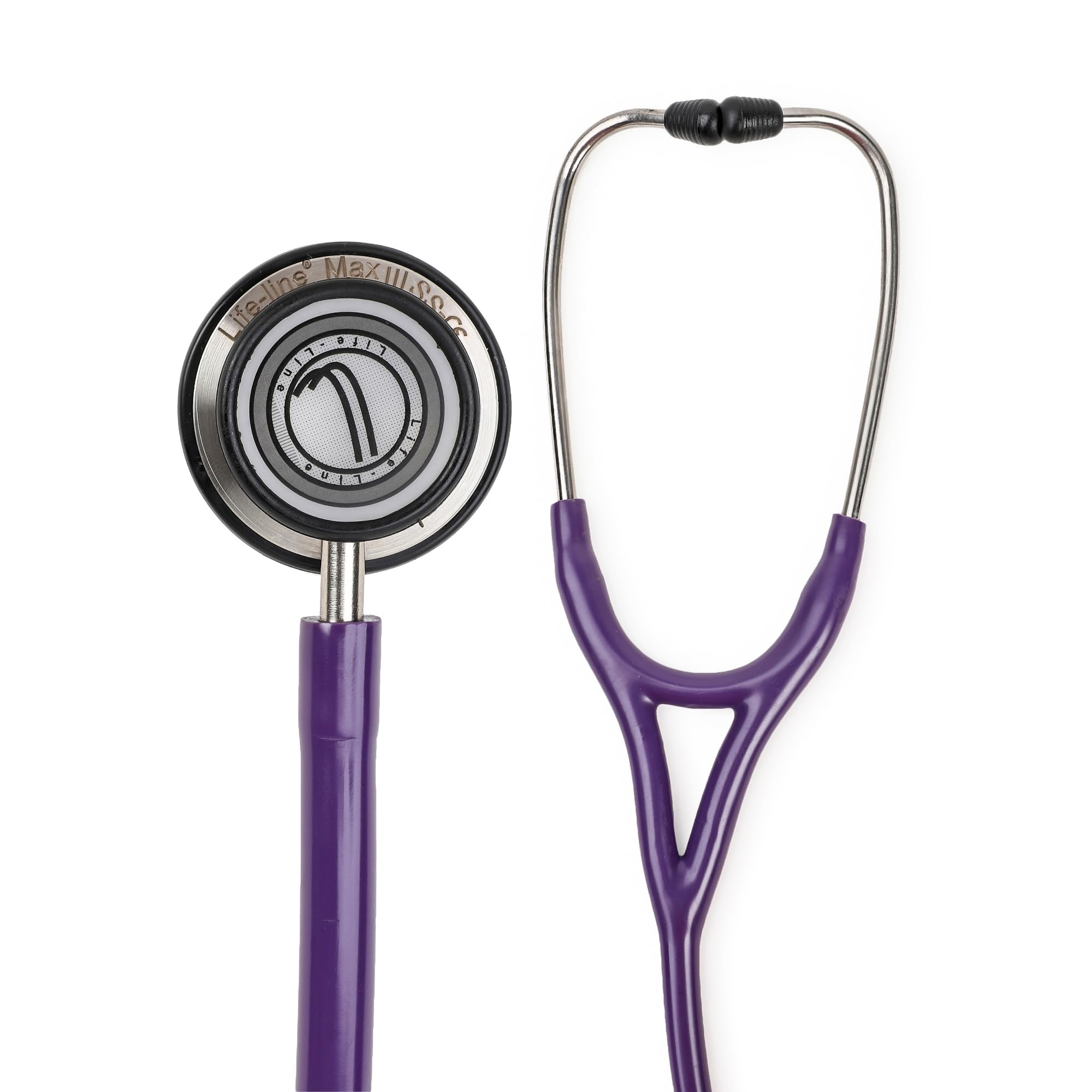 LIFE LINE Max3 SS Stethoscope (Purple) | Dual Side Diaphragm Chest Piece for Adult and Paediatric | 2-way Tube | Suitable for Doctors-image-27